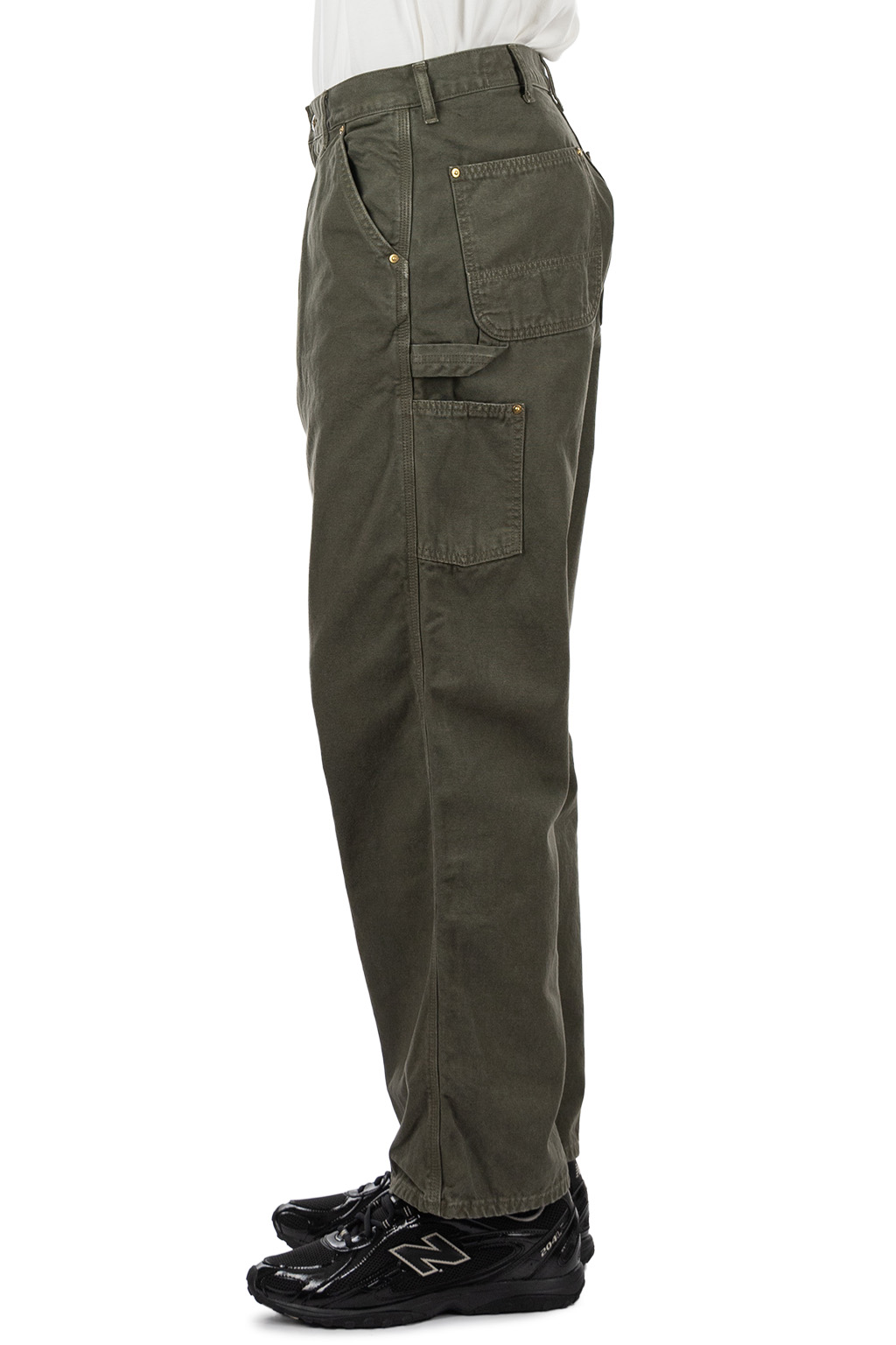 OrSlow - Dad's Fit Oxford Painter Pants - Army Green