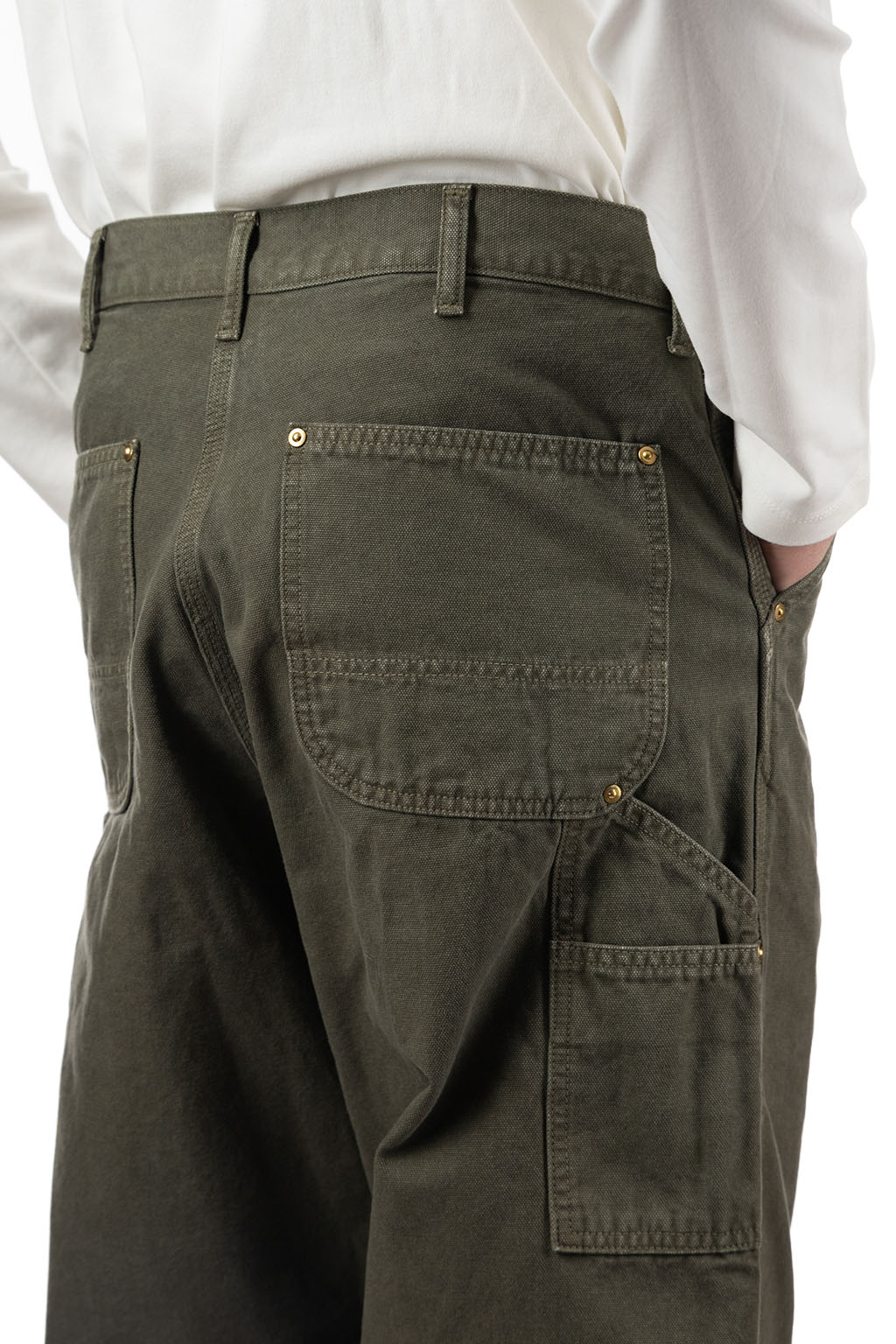 OrSlow - Dad's Fit Oxford Painter Pants - Army Green