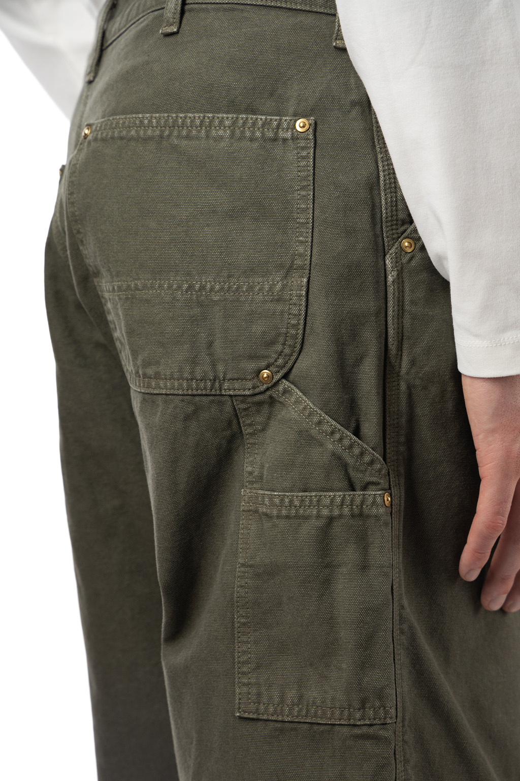 OrSlow - Dad's Fit Oxford Painter Pants - Army Green
