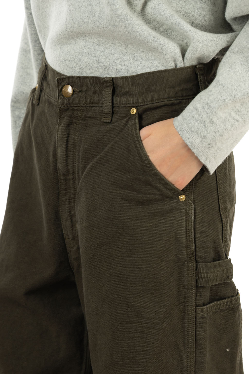 OrSlow - Dad's Fit Oxford Painter Pants - Coffee Brown