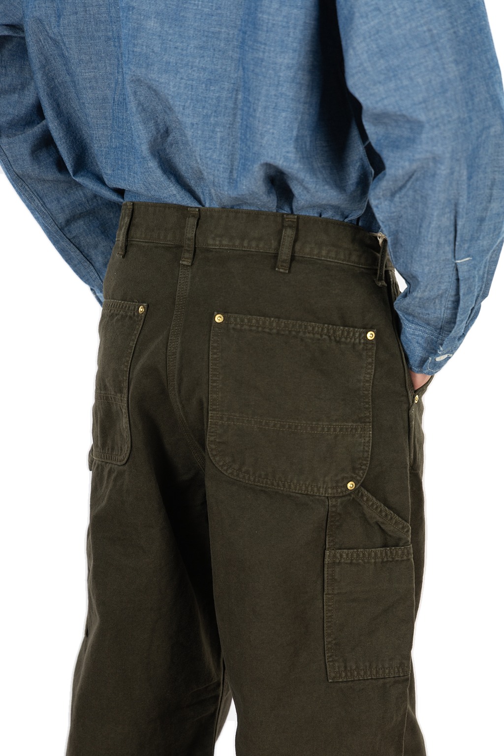 OrSlow - Dad's Fit Oxford Painter Pants - Coffee Brown