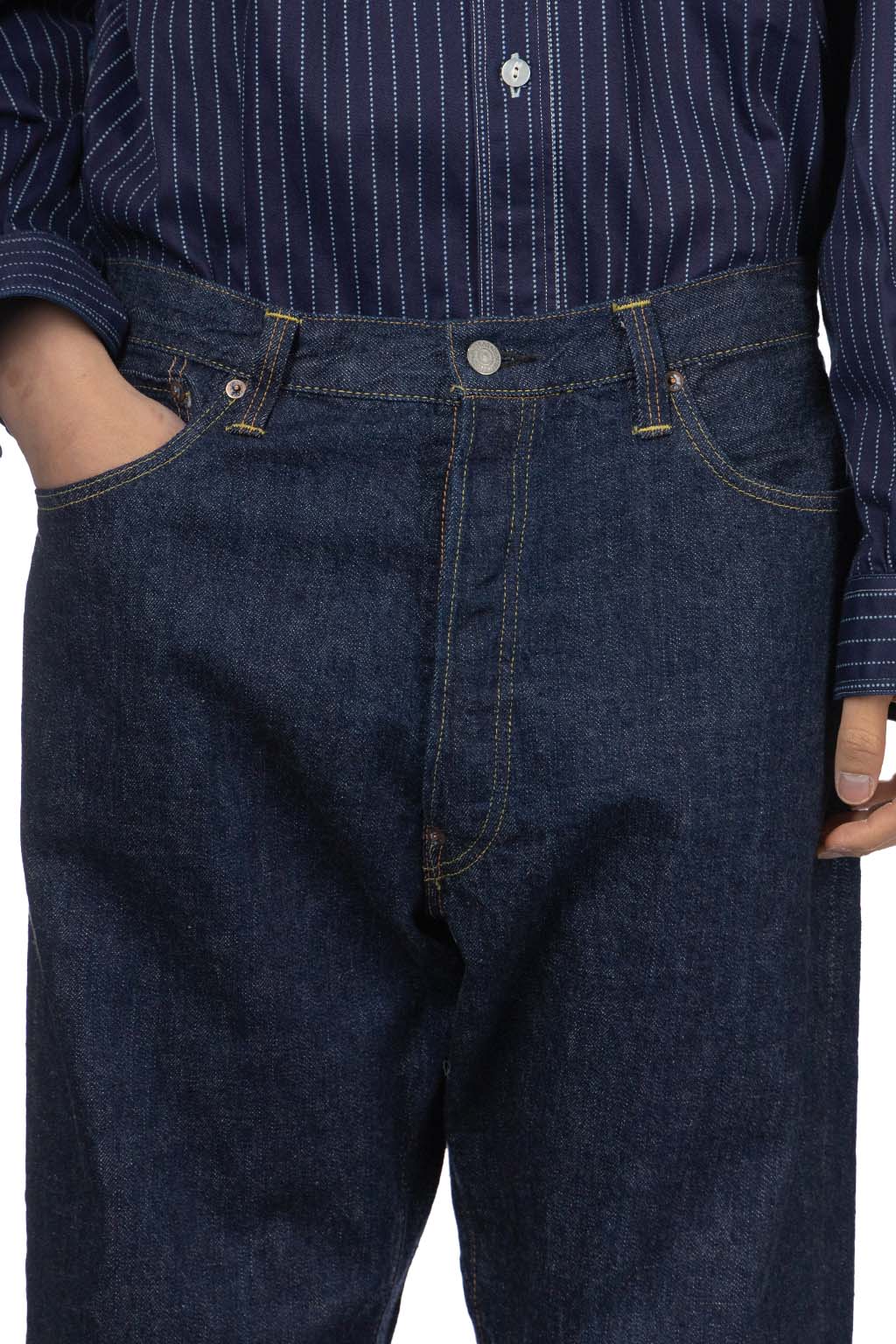 OrSlow - Grand Dads Fit Denim Pants - One Wash