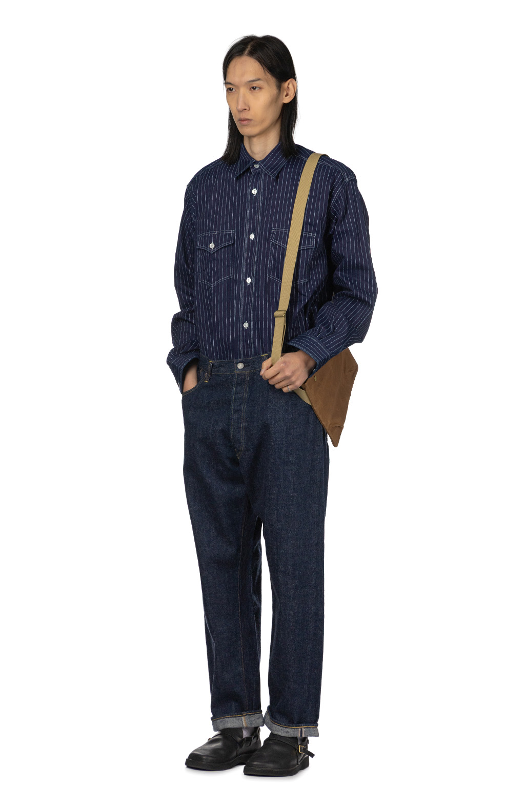 OrSlow - Grand Dads Fit Denim Pants - One Wash
