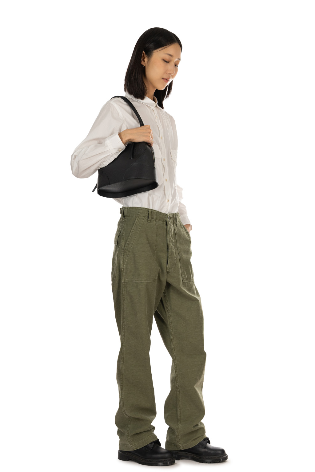 OrSlow - Real Used Wash Vintage Fit Fatigue Pants - Dark Olive Stone