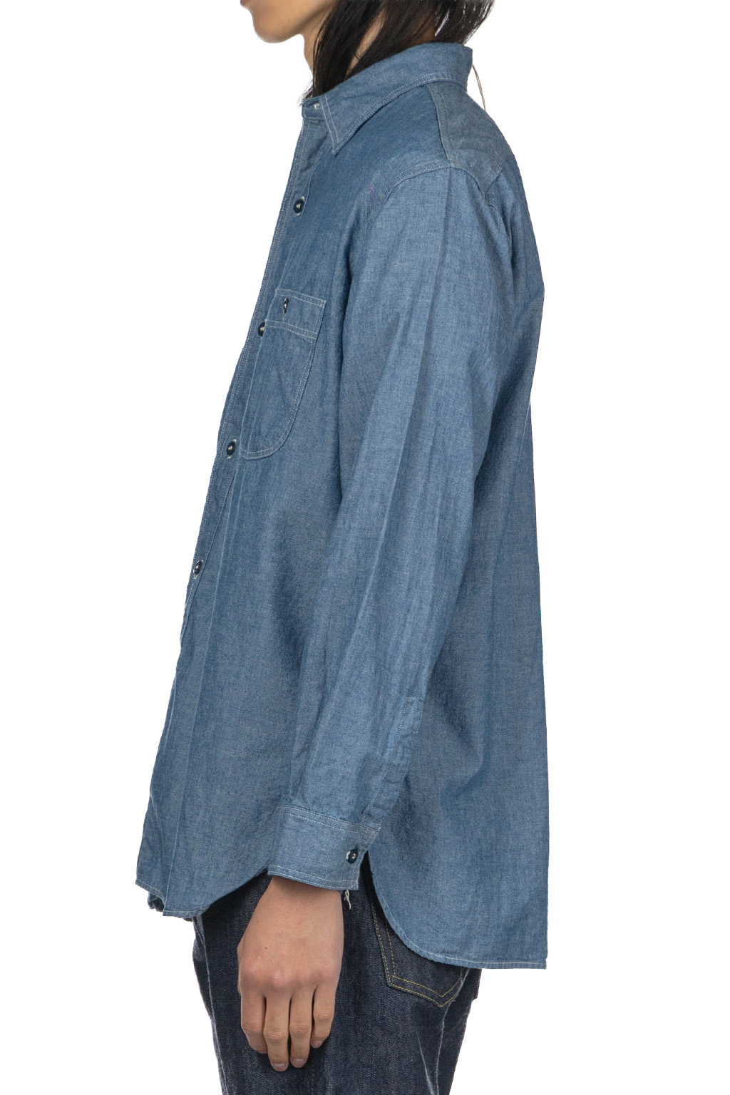 OrSlow - Relax Fit Chambray Work Shirt - Chambray