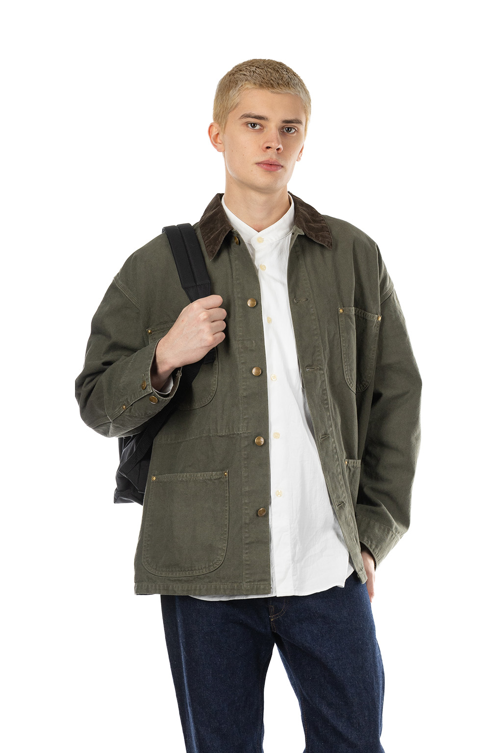 OrSlow - Relax Fit Oxford Coverall - Army Green