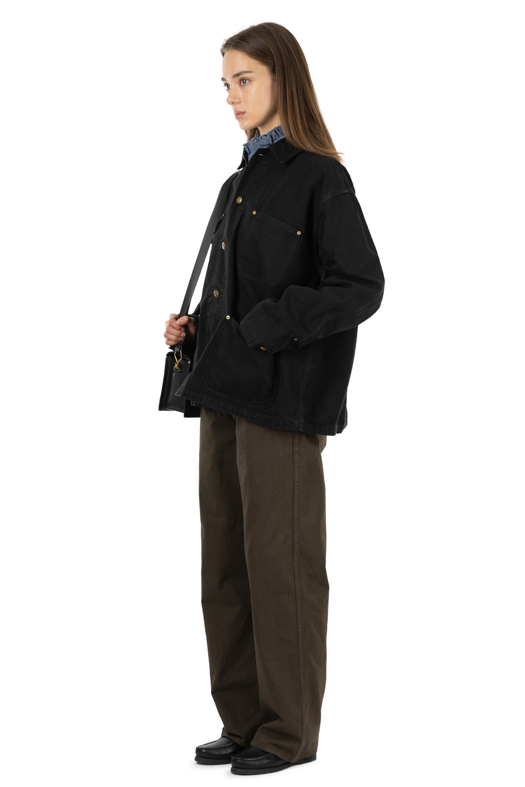 OrSlow - Relaxed Fit Oxford Coverall - Black
