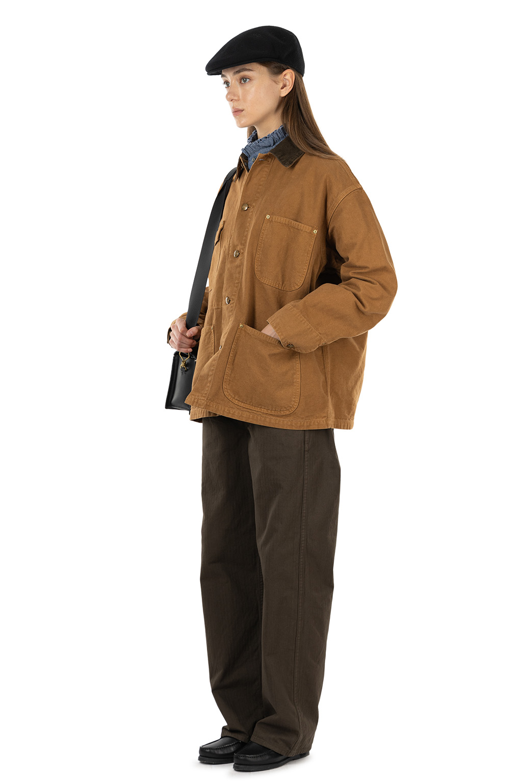 OrSlow - Relaxed Fit Oxford Coverall - Brown