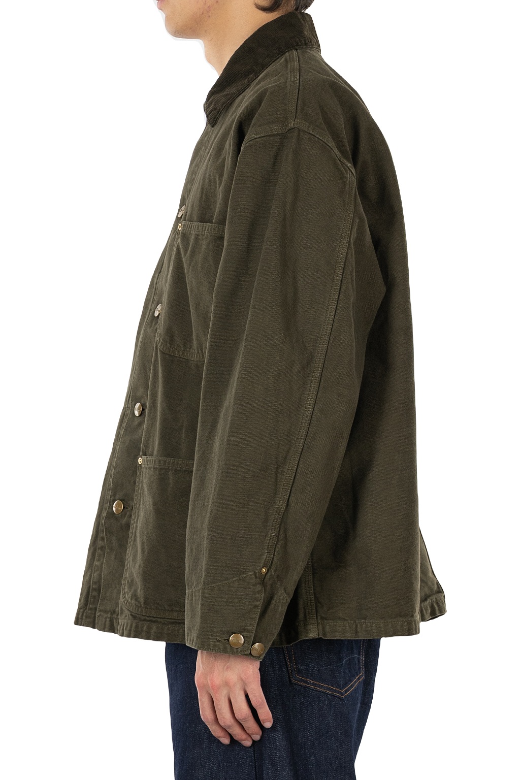 OrSlow Relaxed Fit Oxford Coverall - Coffee Brown