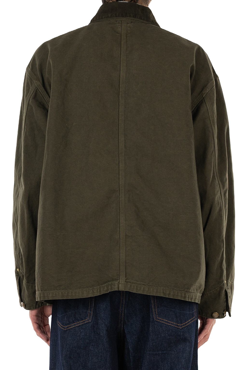 OrSlow Relaxed Fit Oxford Coverall - Coffee Brown