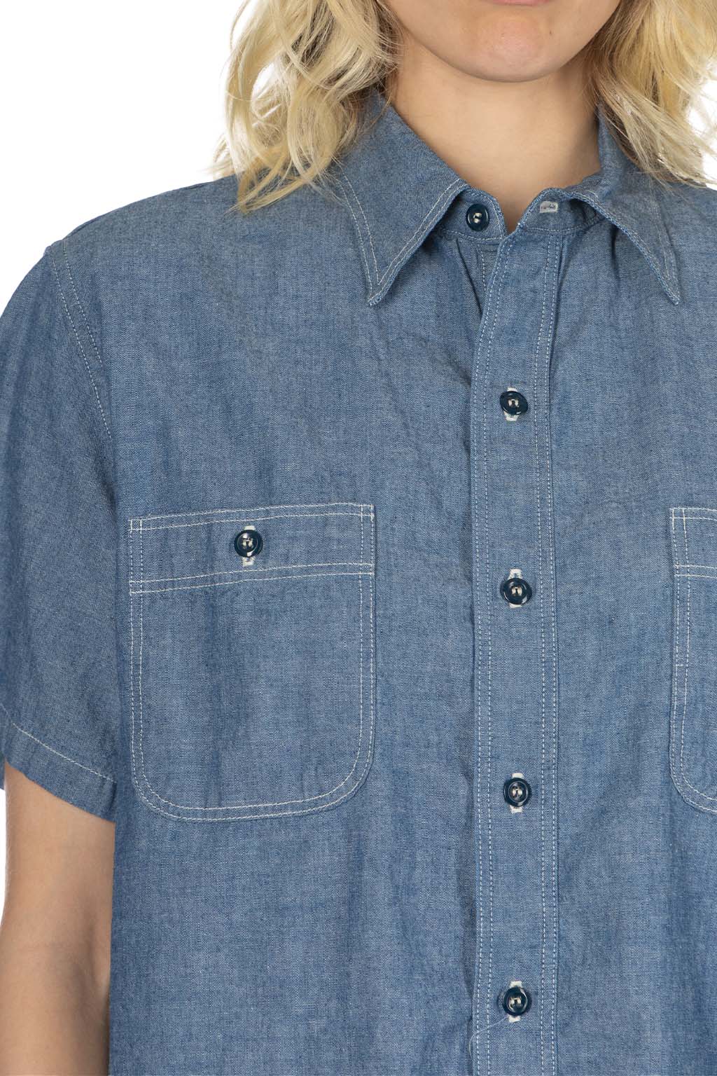 OrSlow - Short Sleeve Chambray Work Shirt