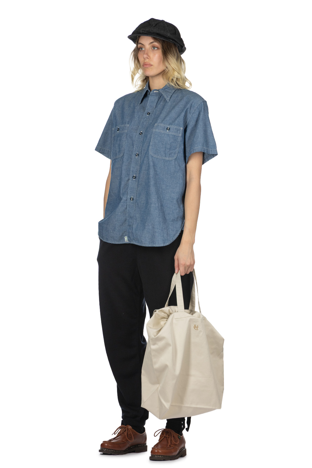OrSlow - Short Sleeve Chambray Work Shirt
