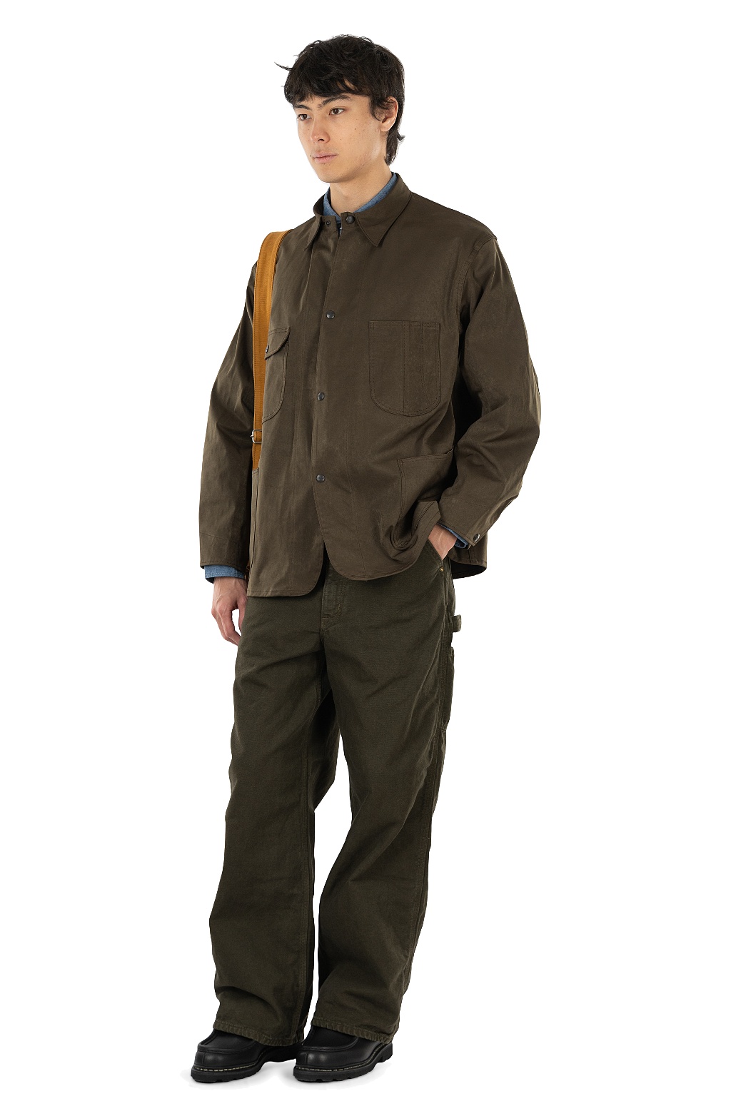 OrSlow - Suede Touch Classic Coverall - Coffee Brown