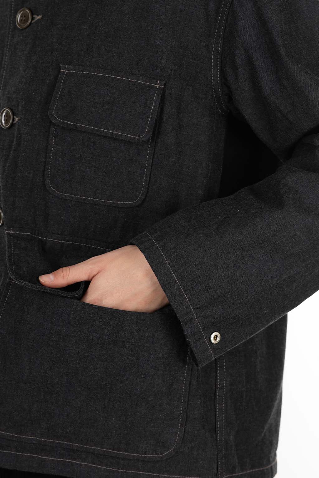 Ordinary Fits - Chambray Hunting Jacket - Black