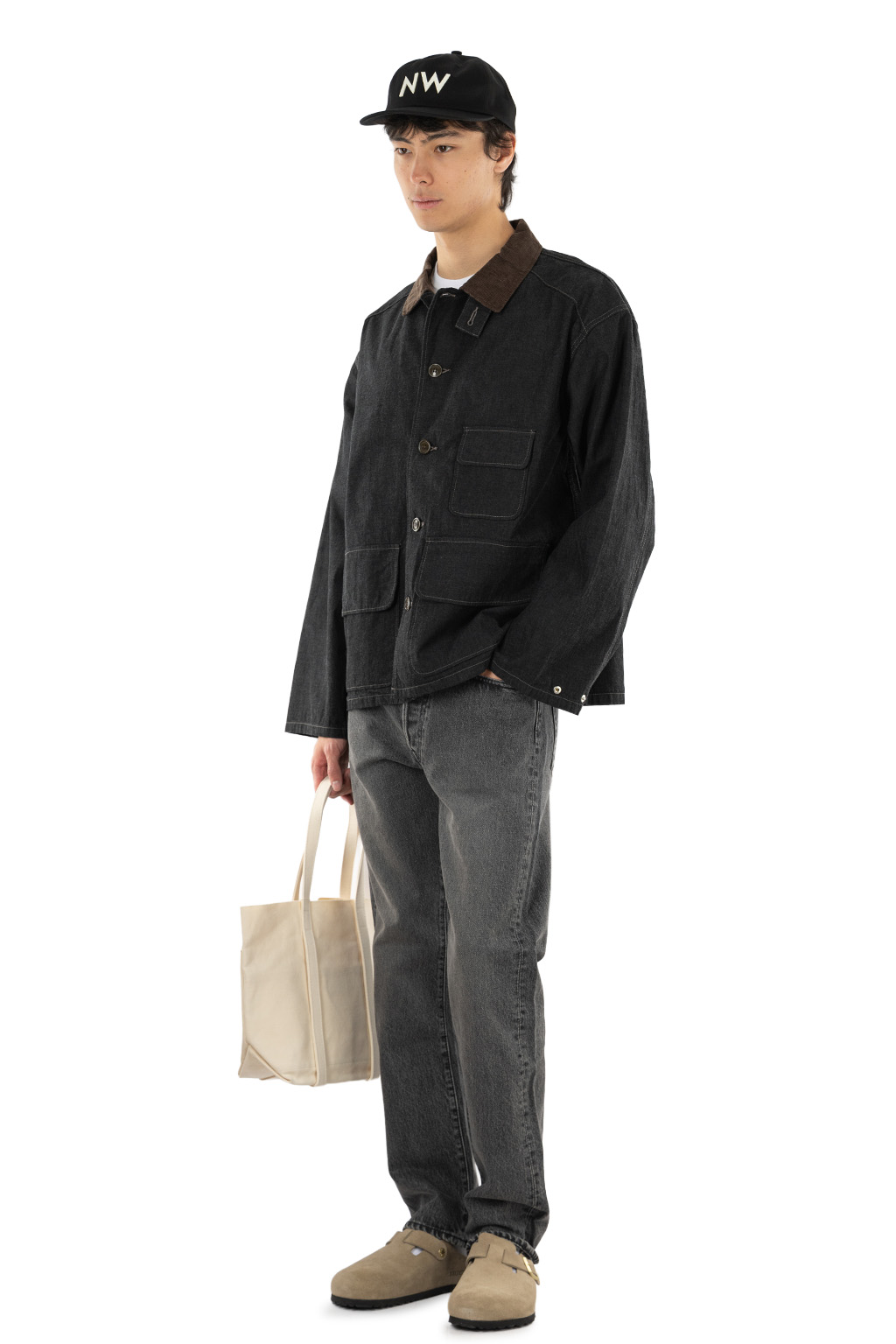 Ordinary Fits - Chambray Hunting Jacket - Black
