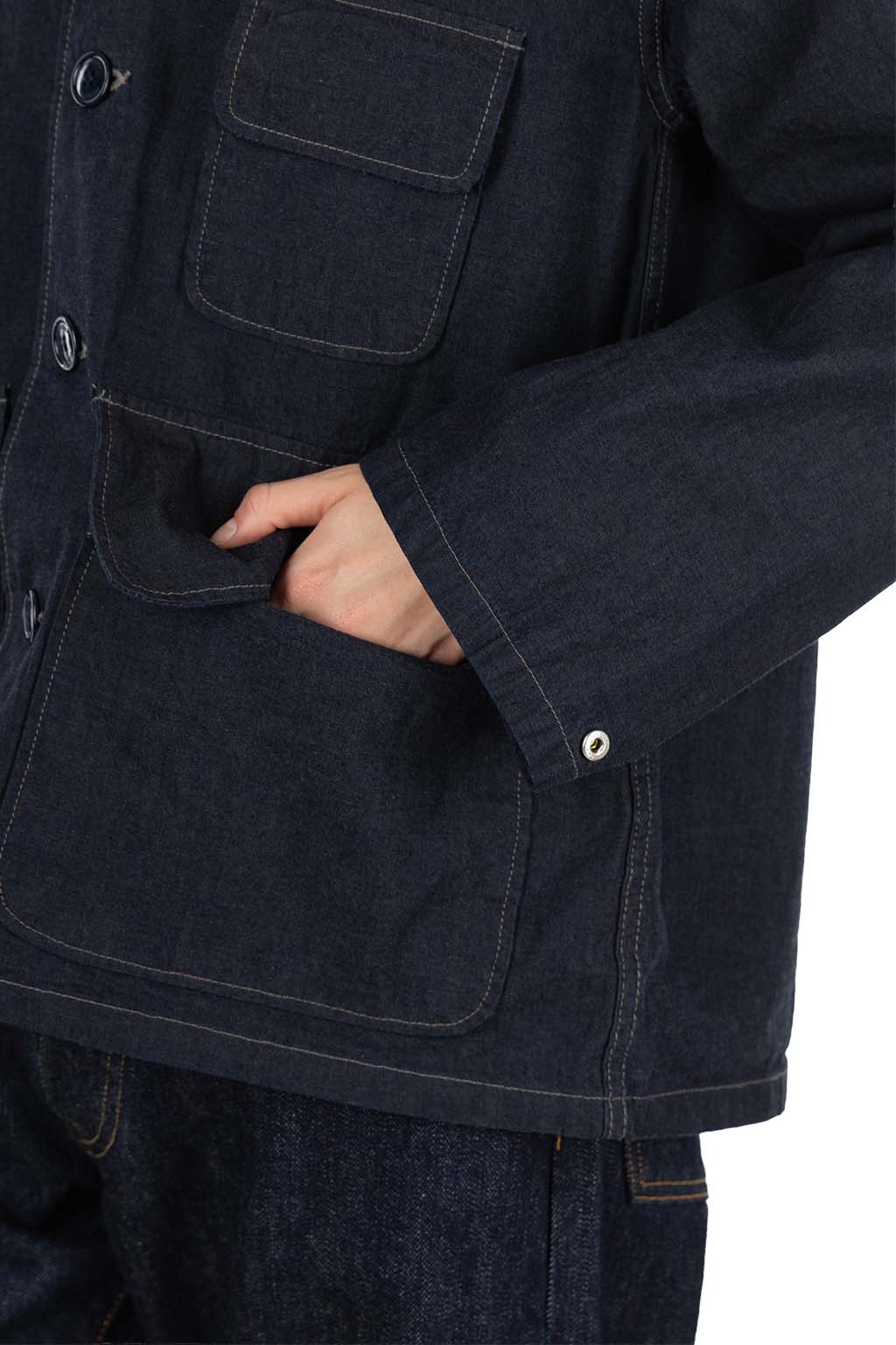 Ordinary Fits - Chambray Hunting Jacket - Indigo