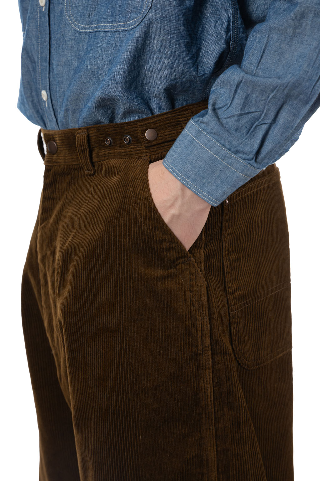 Ordinary Fits - Corduroy Bell Pants - Brown