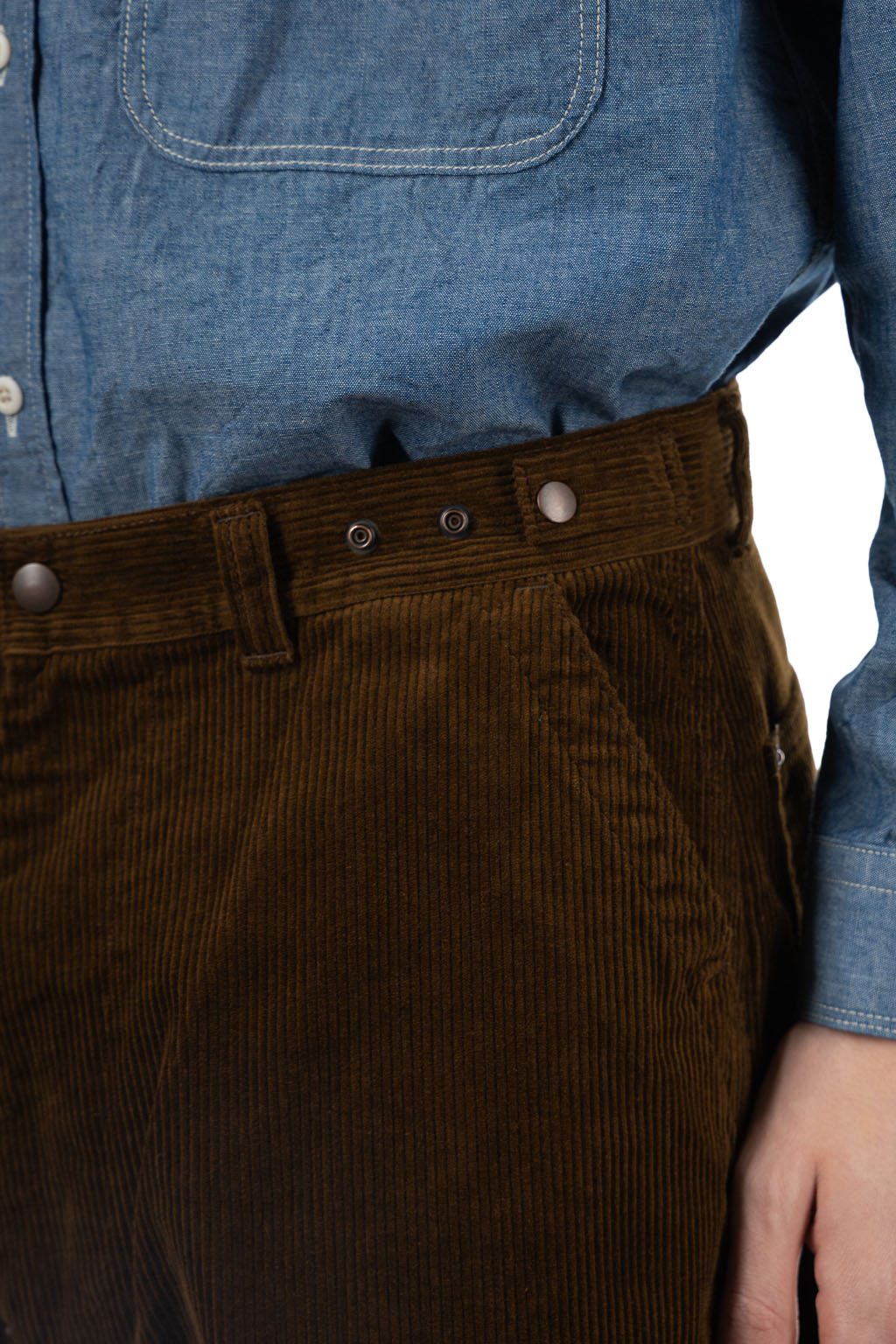 Ordinary Fits - Corduroy Bell Pants - Brown