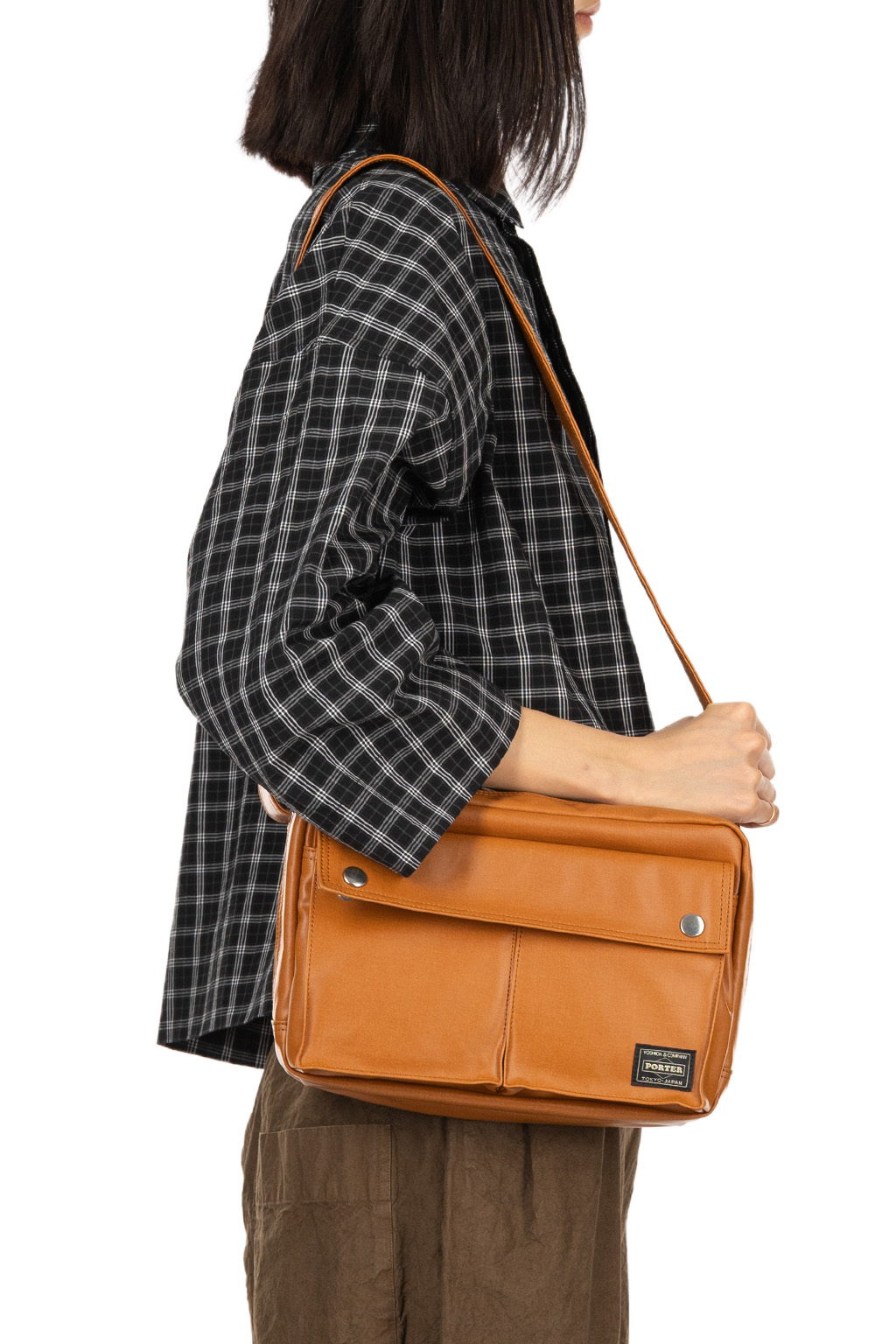 Porter Yoshida - FREE STYLE SLING BAG with zip in 2 Color Choices