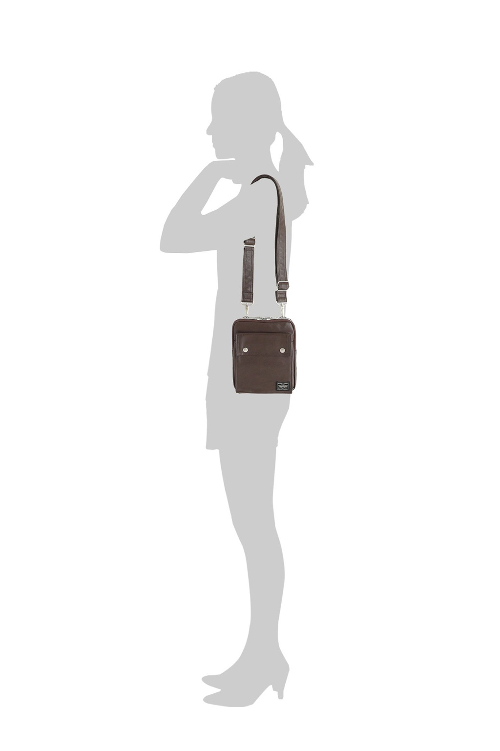 Porter Yoshida - FREE STYLE - Vertical Shoulder Bag - 2 Color Choices