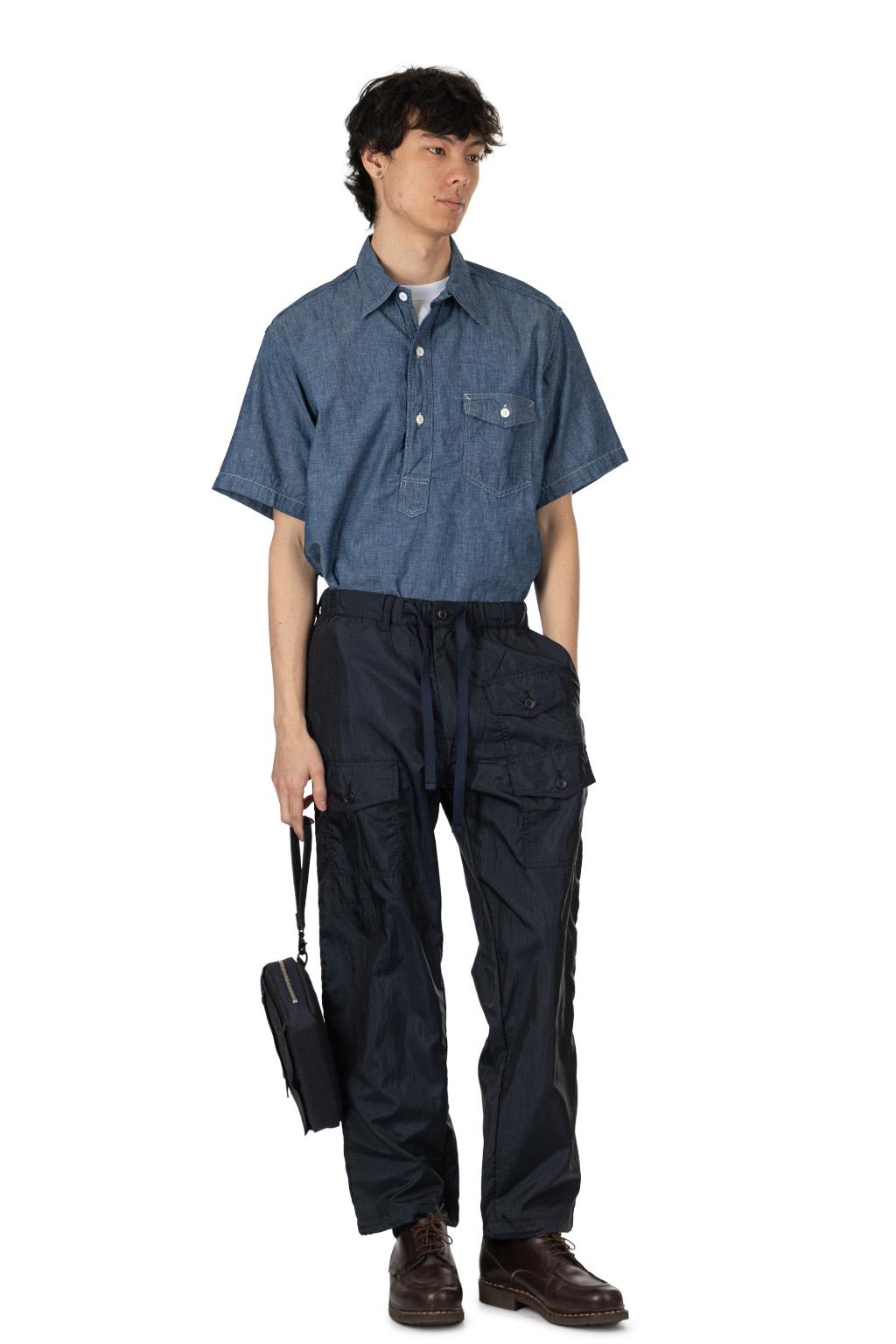 Post O'Alls - Town & Country Pants - Crinkle Nylon Taffeta - Navy