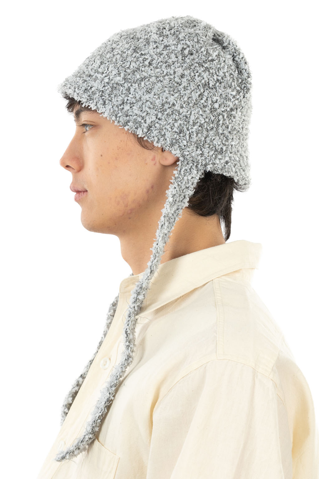 Racal - Mix Knit Cord Hat - Gray
