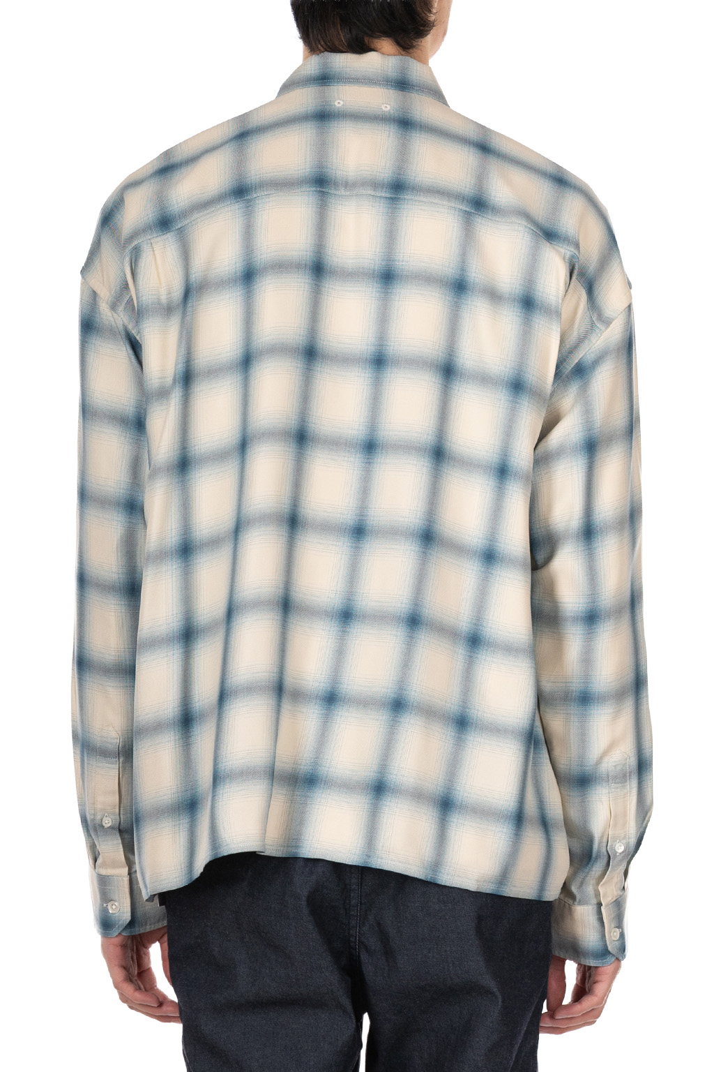 SOPHNET - DRAPE ZIP-UPSHIRT