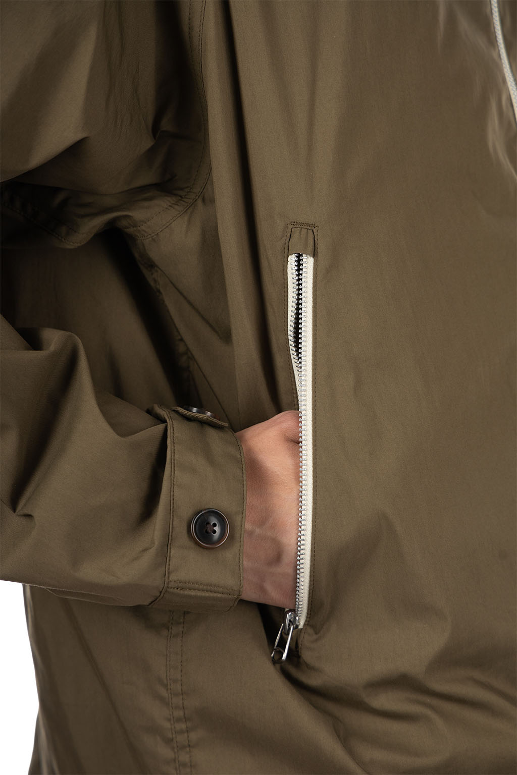 SOPHNET - Light Poplin  Zip-Up Hoodie