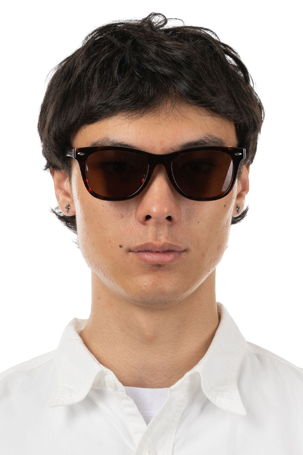 SOPHNET - Filp-UP Wellington Sunglasses - Brown