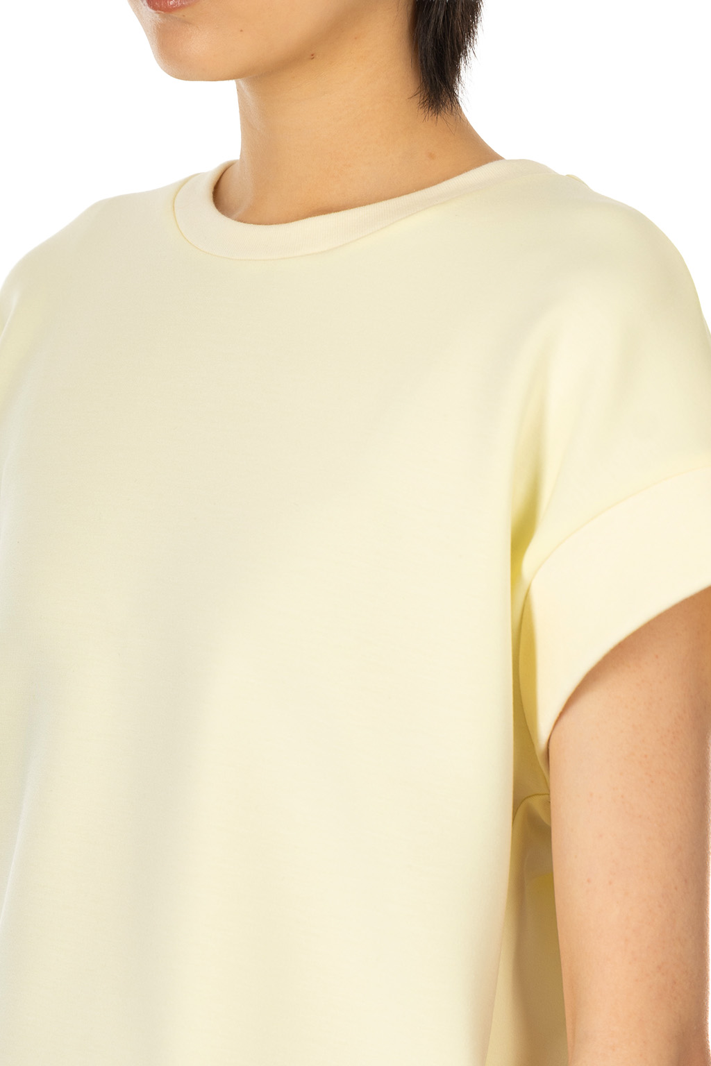 SYNTH - Sleeveless Cropped T - Butter Yellow