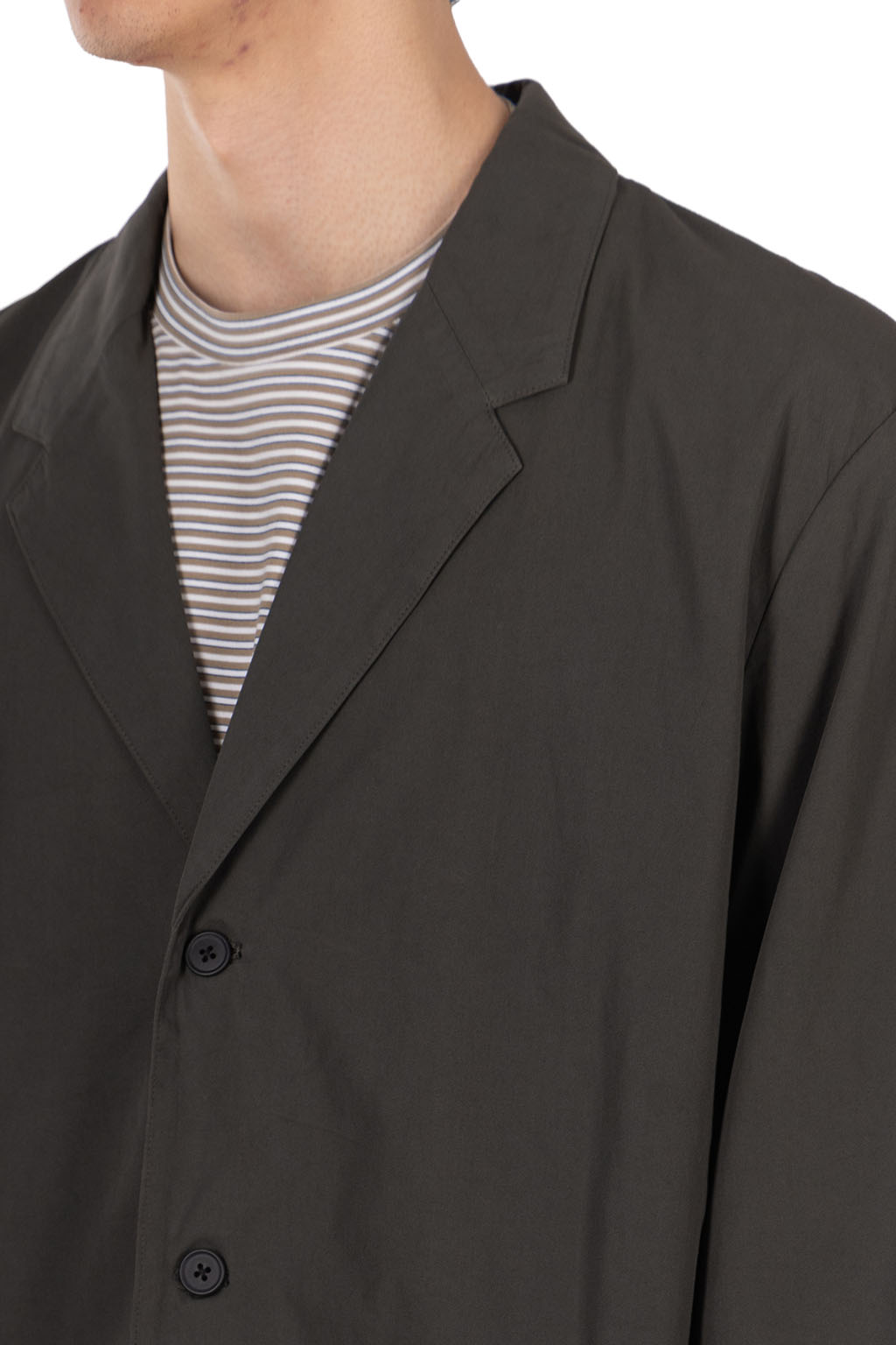 Still by hand - Garment-dye 3B jacket  - Dark Olive