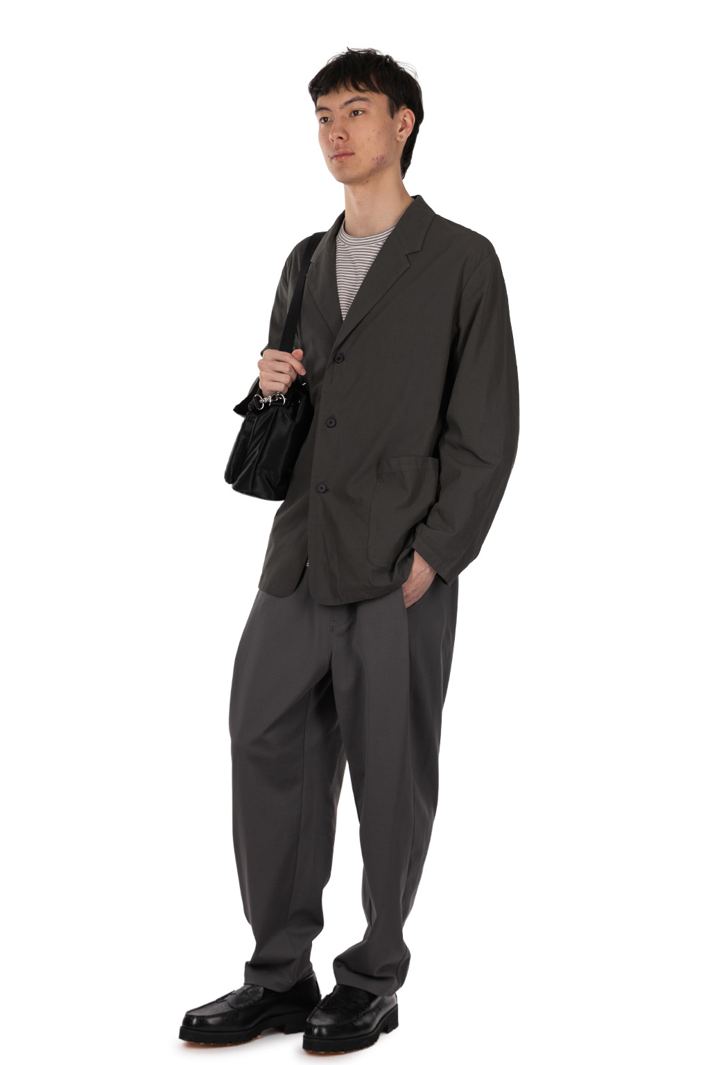 Still by hand - Garment-dye 3B jacket  - Dark Olive