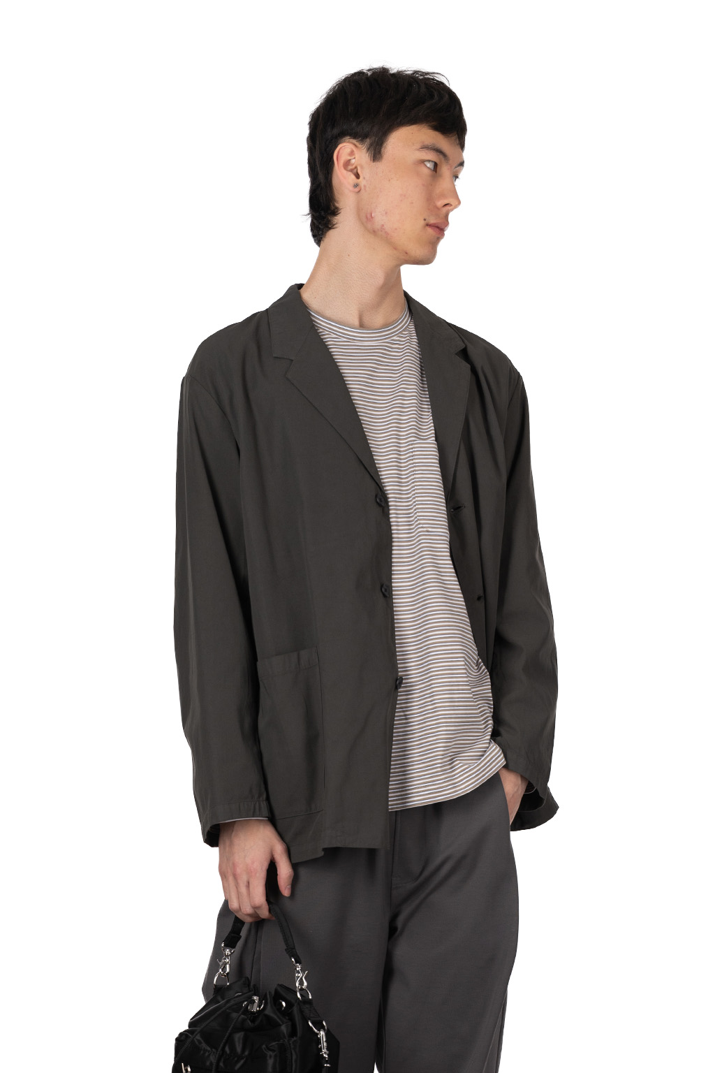 Still by hand - Garment-dye 3B jacket  - Dark Olive