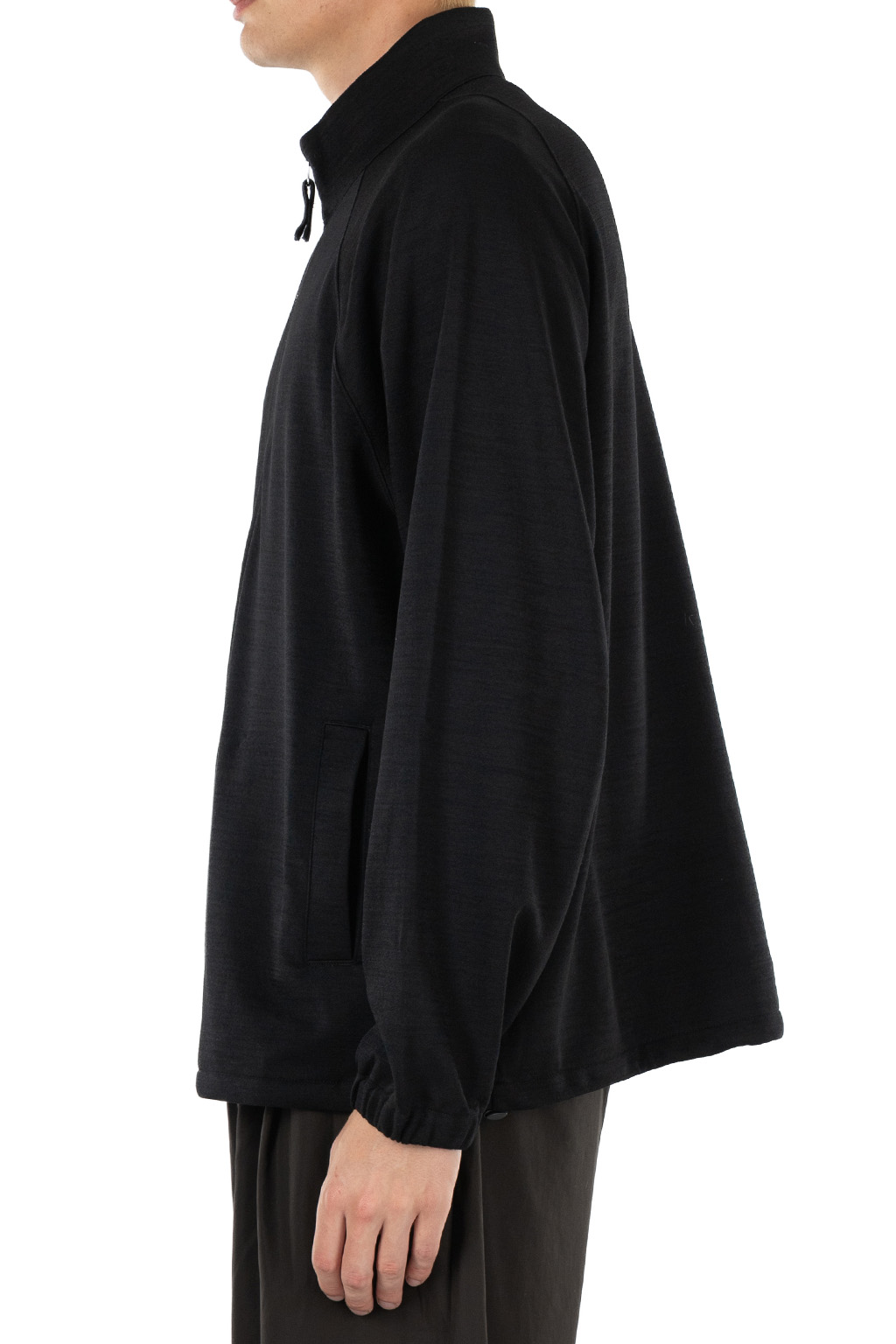 Still by hand - Half Zip Jersey Blouson - Black