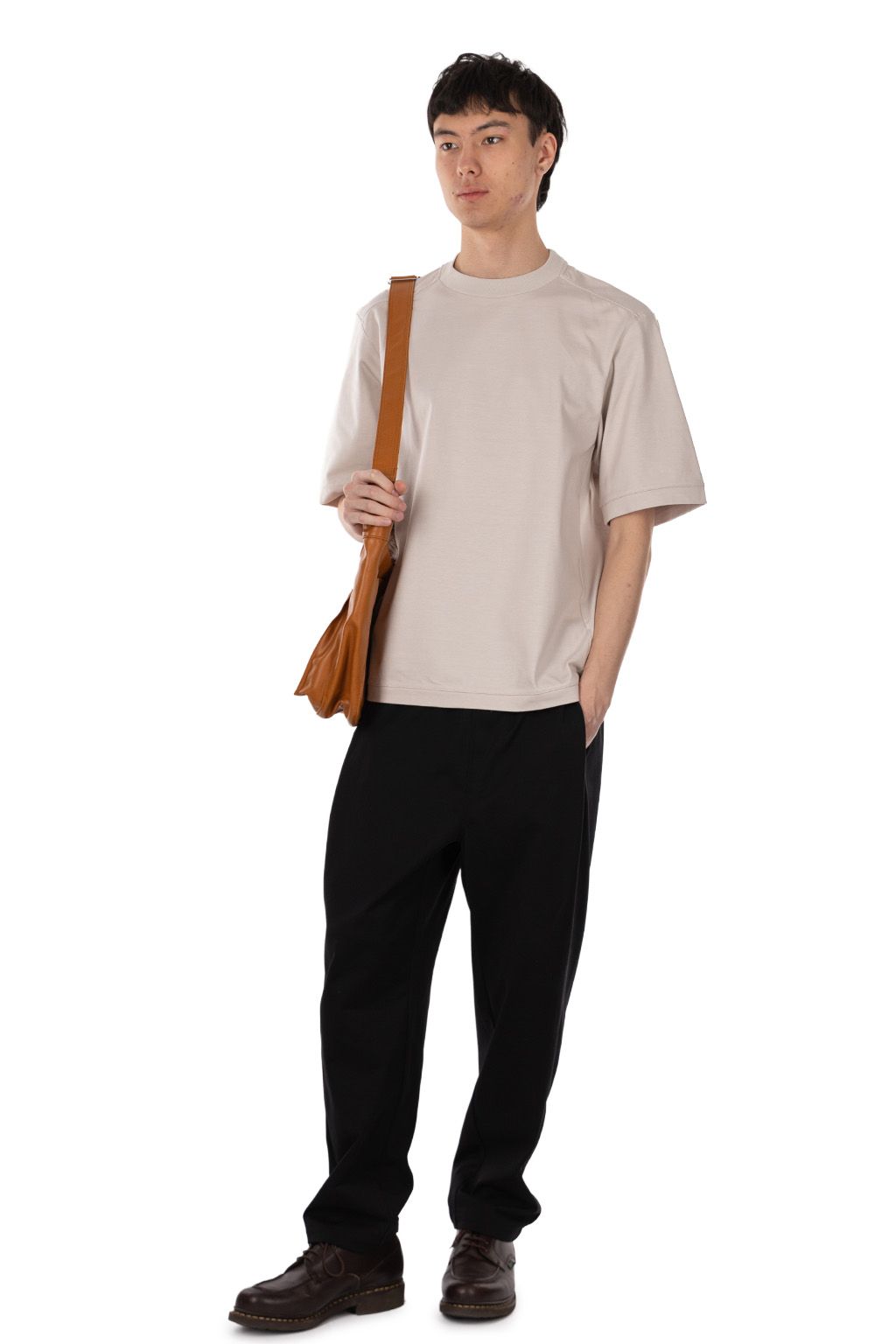 Still by hand - Half sleeve sweatshirt - Pink Beige