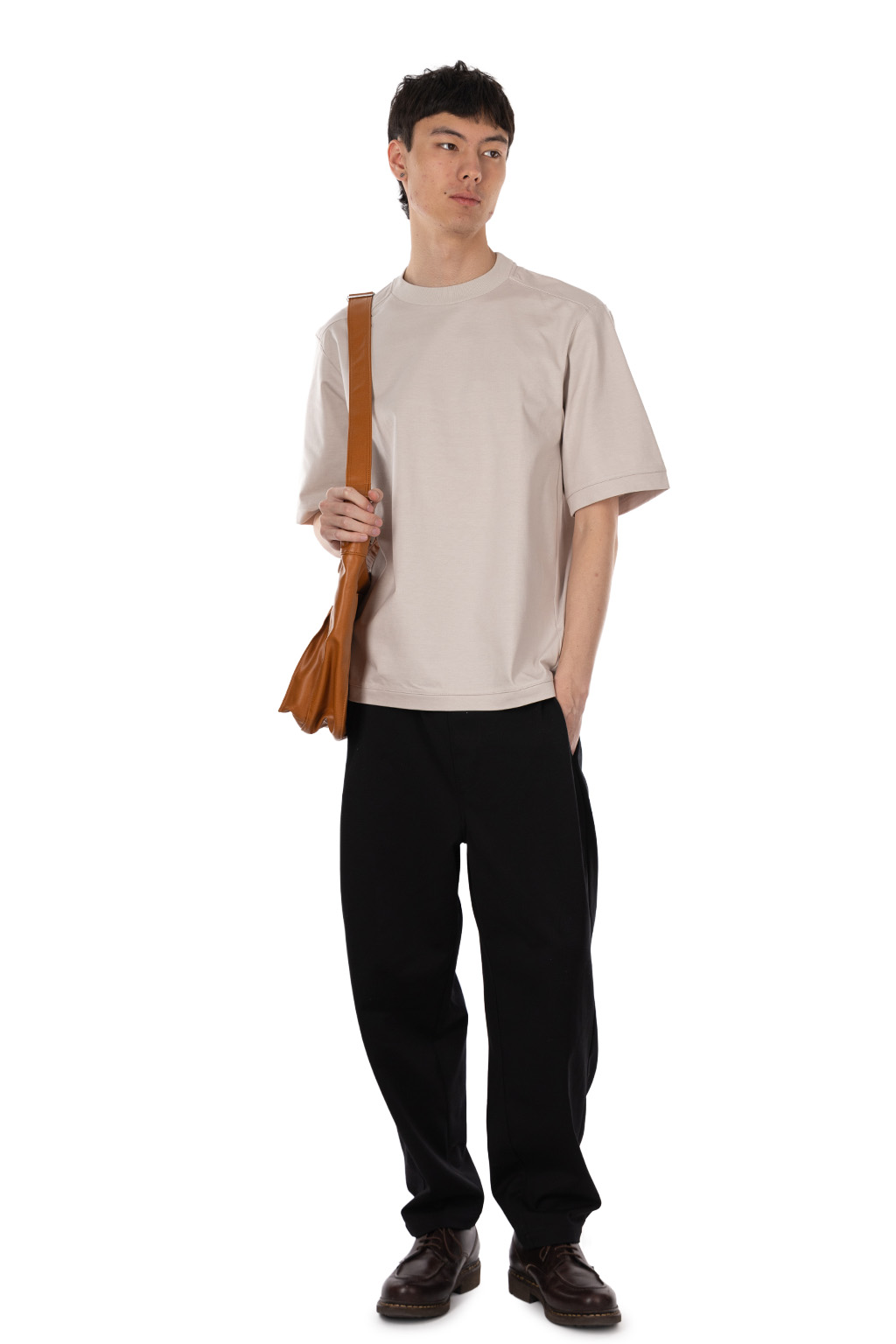 Still by hand - Half sleeve sweatshirt - Pink Beige