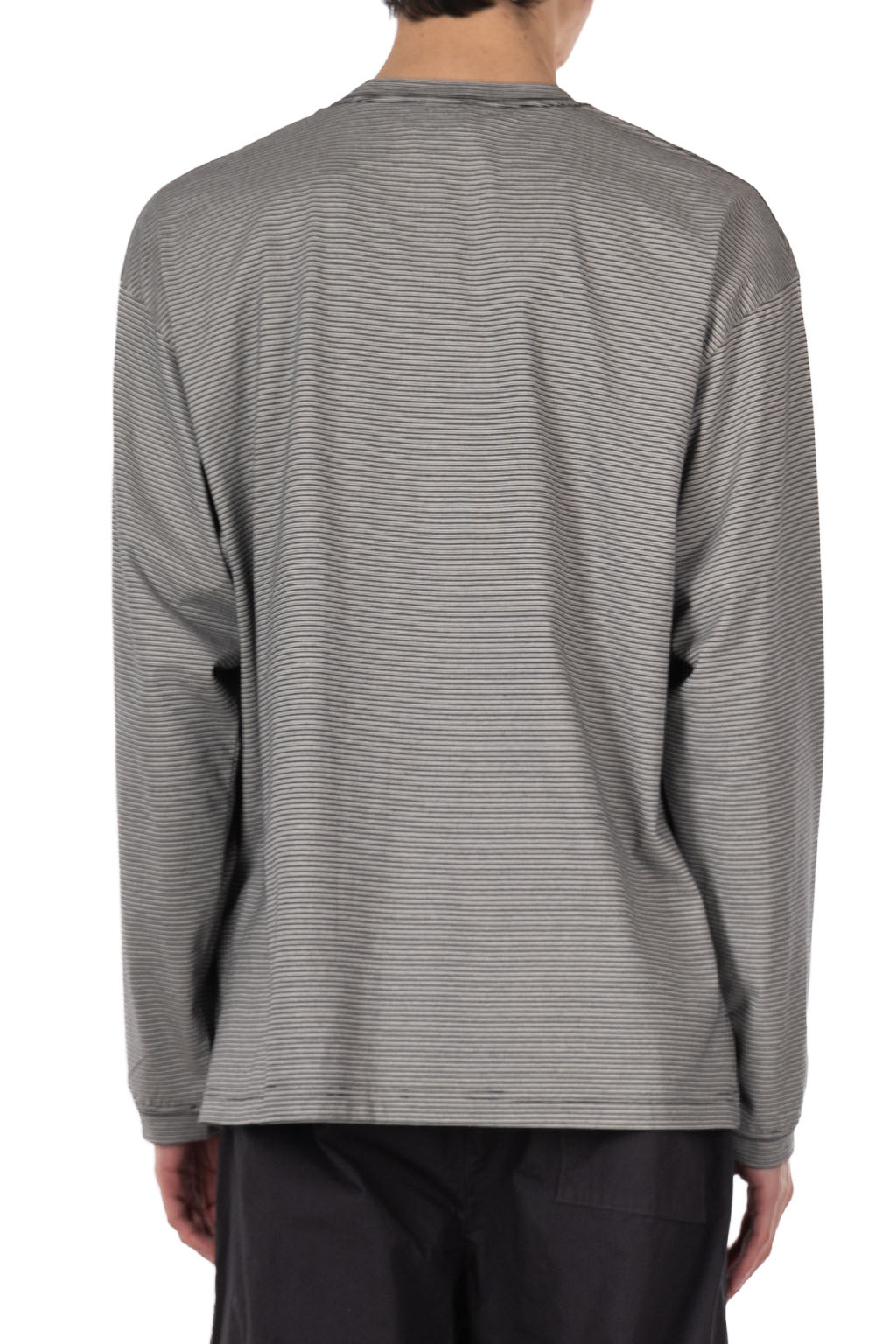 Still by hand - Striped long sleeve - Grey x Black