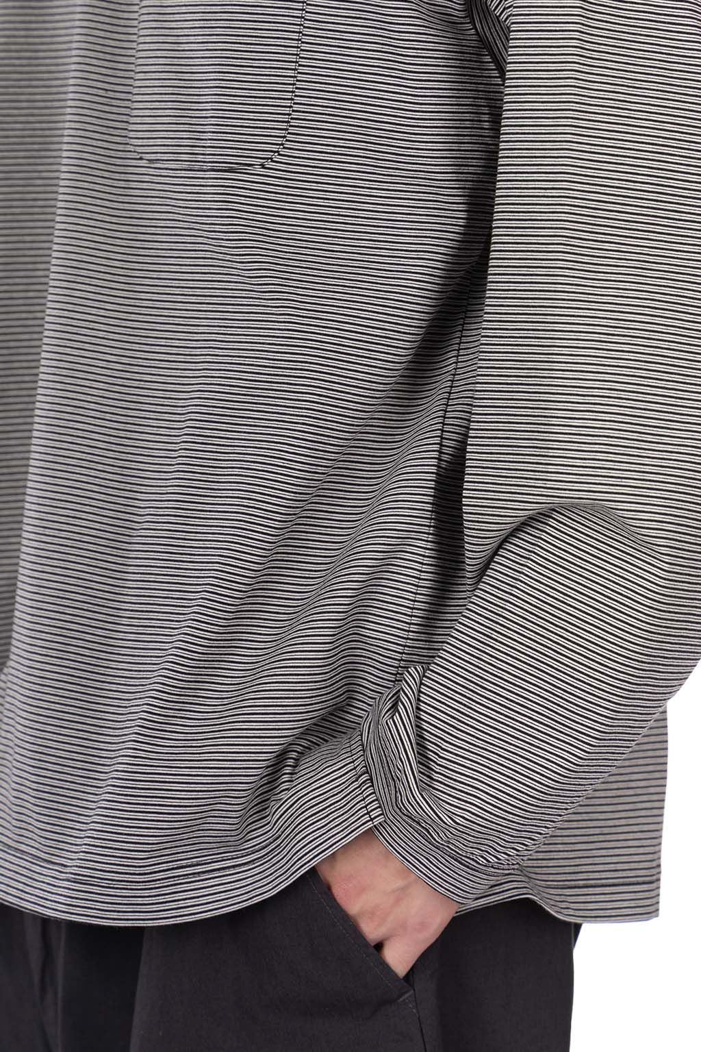 Still by hand - Striped long sleeve - Grey x Black