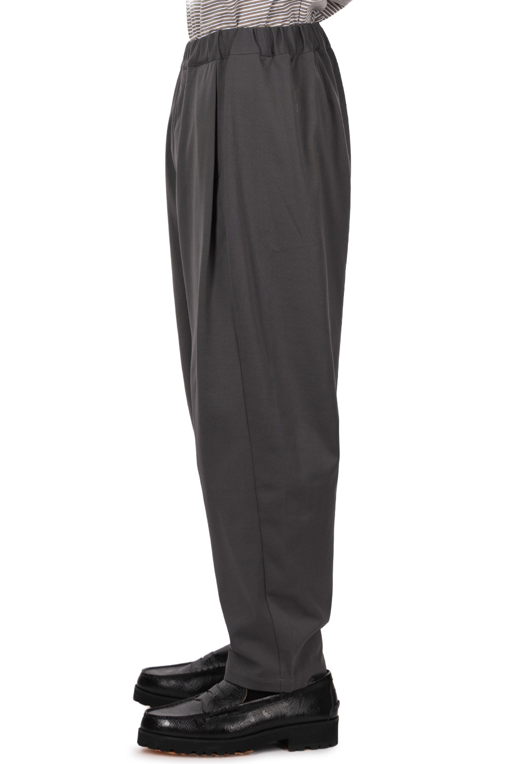 Still by hand - Twisted jersey pants -Charcoal