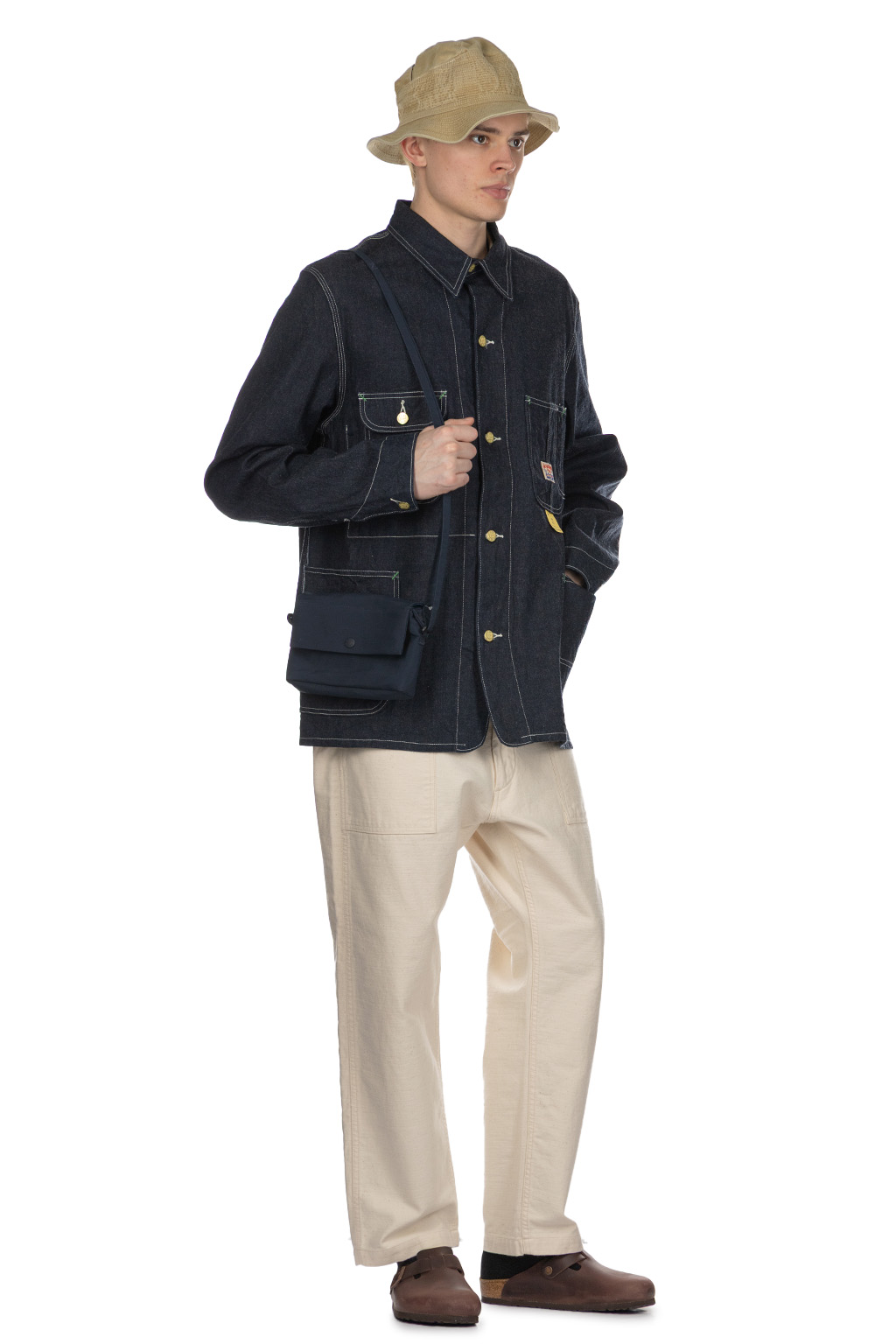 Sugar Cane - 11oz  Blue Denim Work Coat - A NAvy