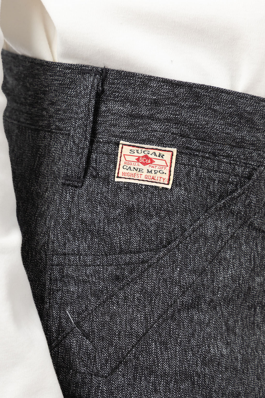 Sugar Cane - 9oz Black Covert Work Pants - Black