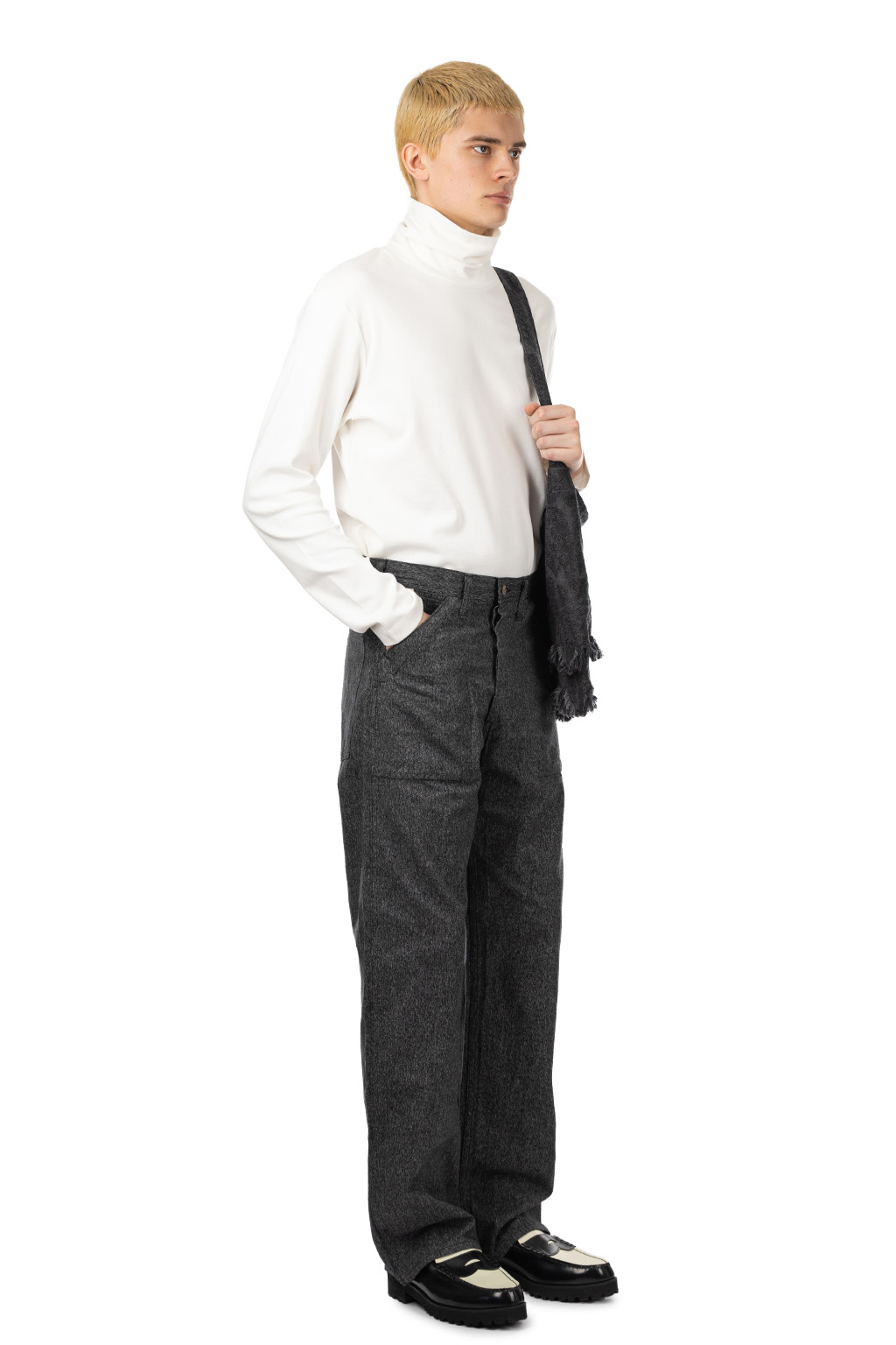 Sugar Cane - 9oz Black Covert Work Pants - Black
