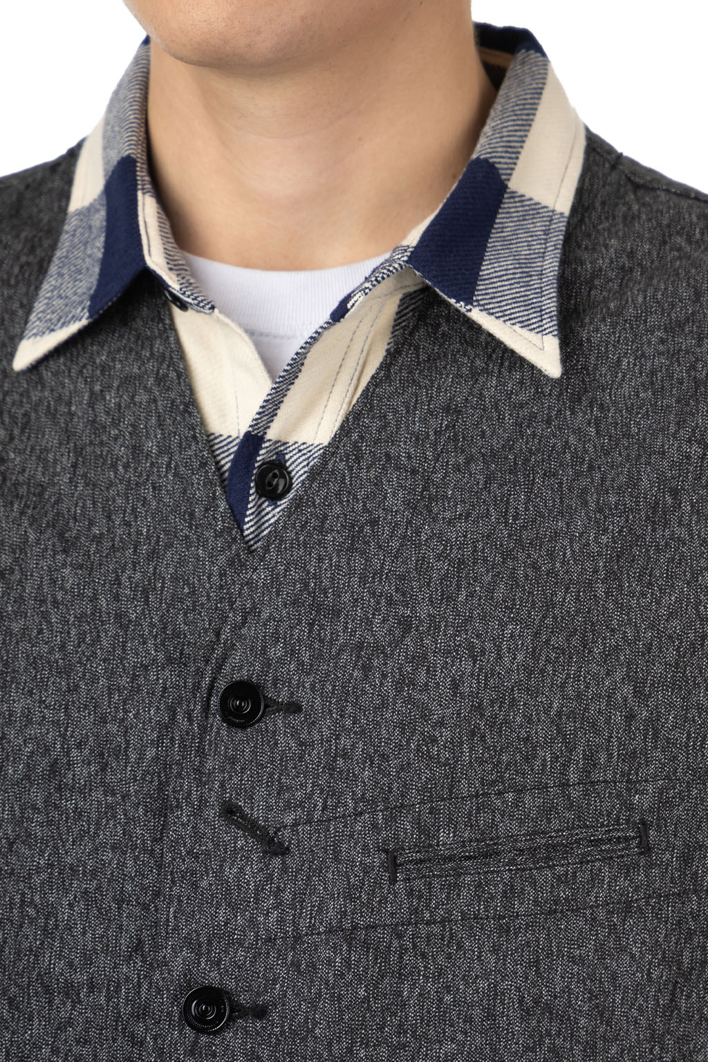 Sugar Cane - 9oz Black Covert Vest - Black