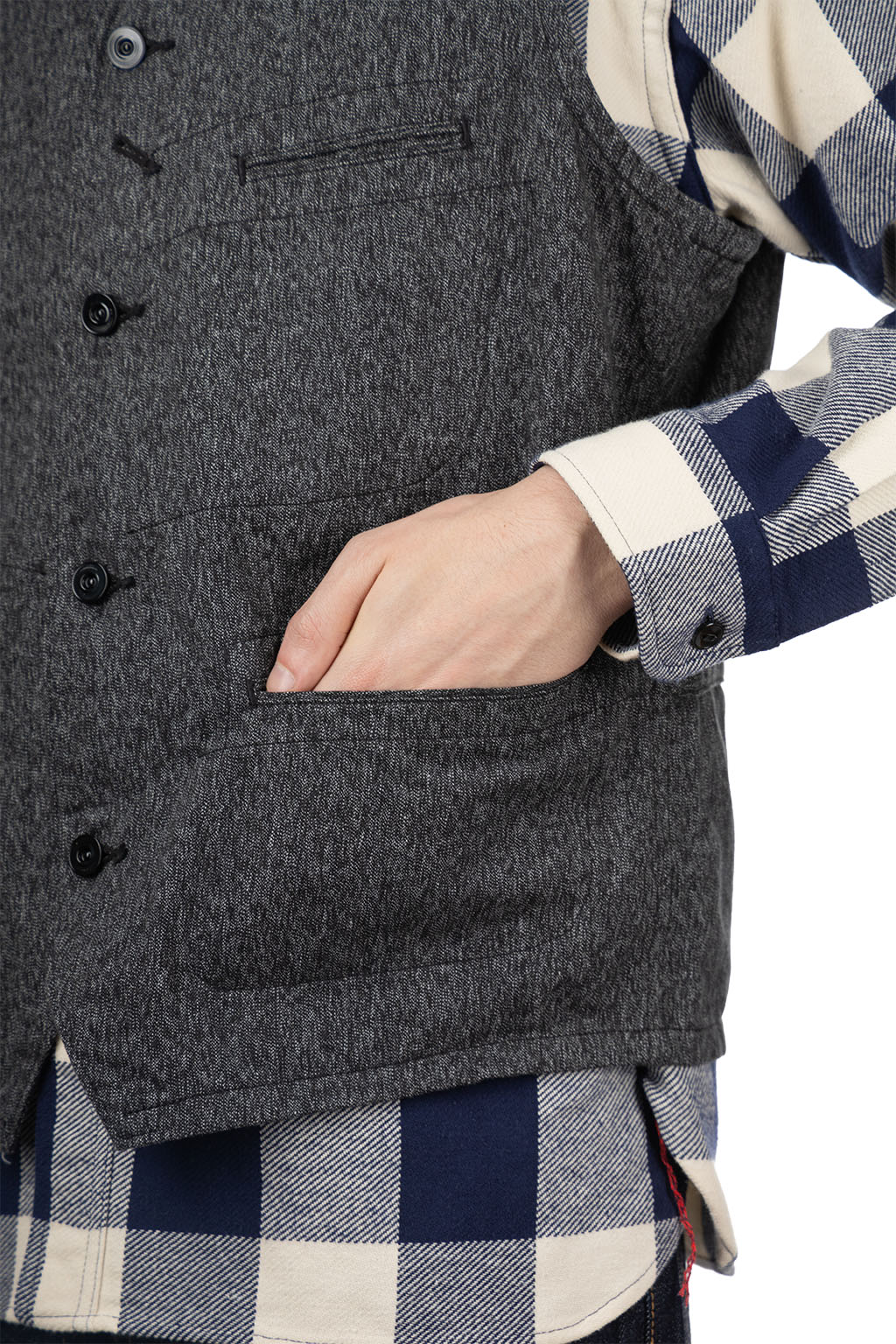 Sugar Cane - 9oz Black Covert Vest - Black