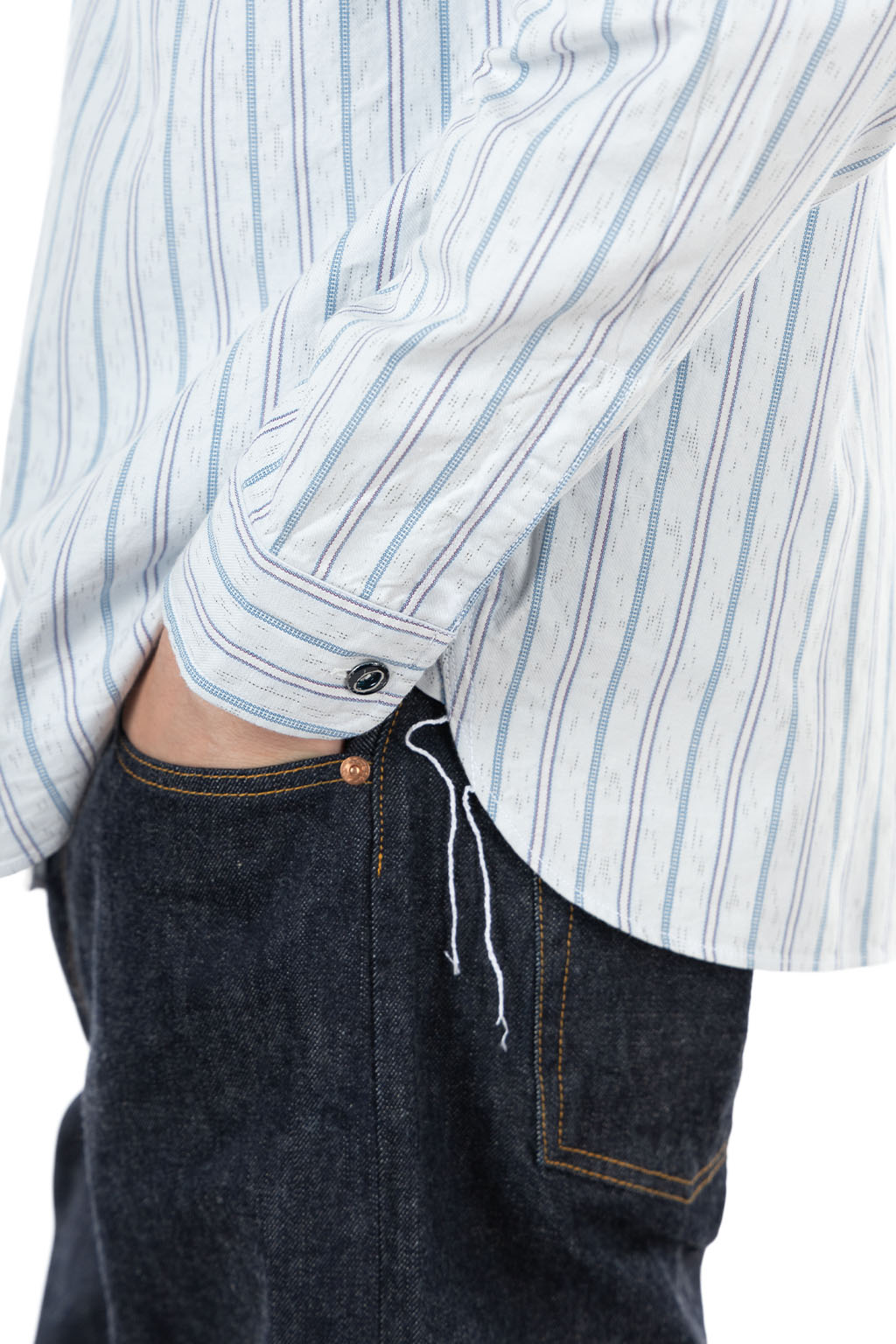 Sugar Cane - Fiction Romance - 6oz. Indigo Stripe Work Shirt