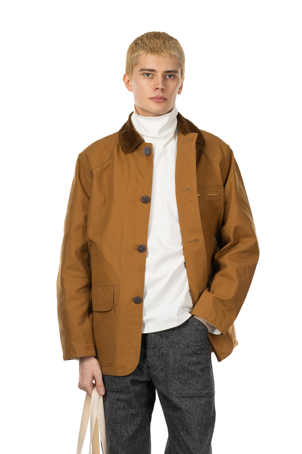 Sugar Cane - 13oz Brown Duck Hunting Jacket - Brown