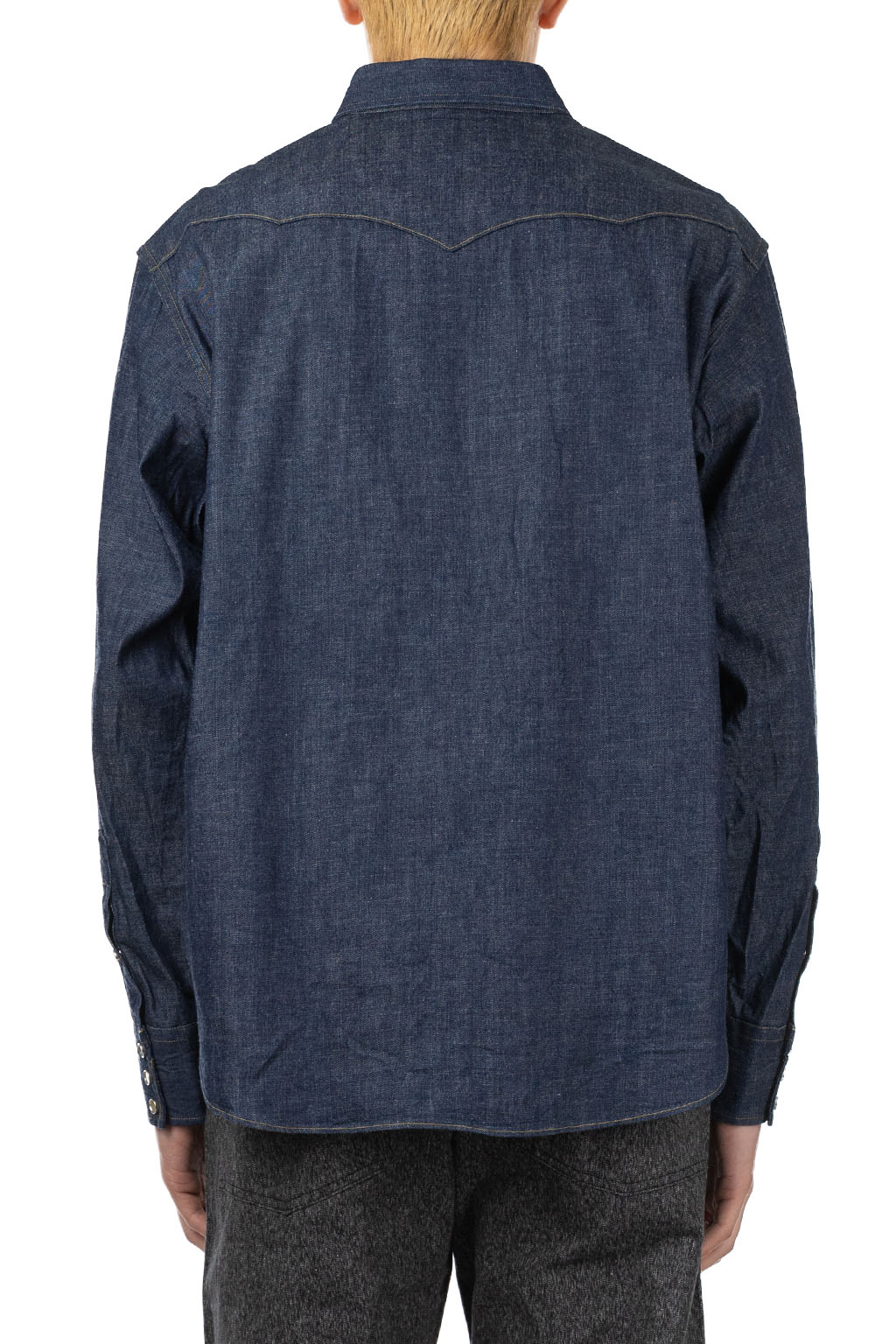 Sugar Cane - Western Shirt -  Blue Denim