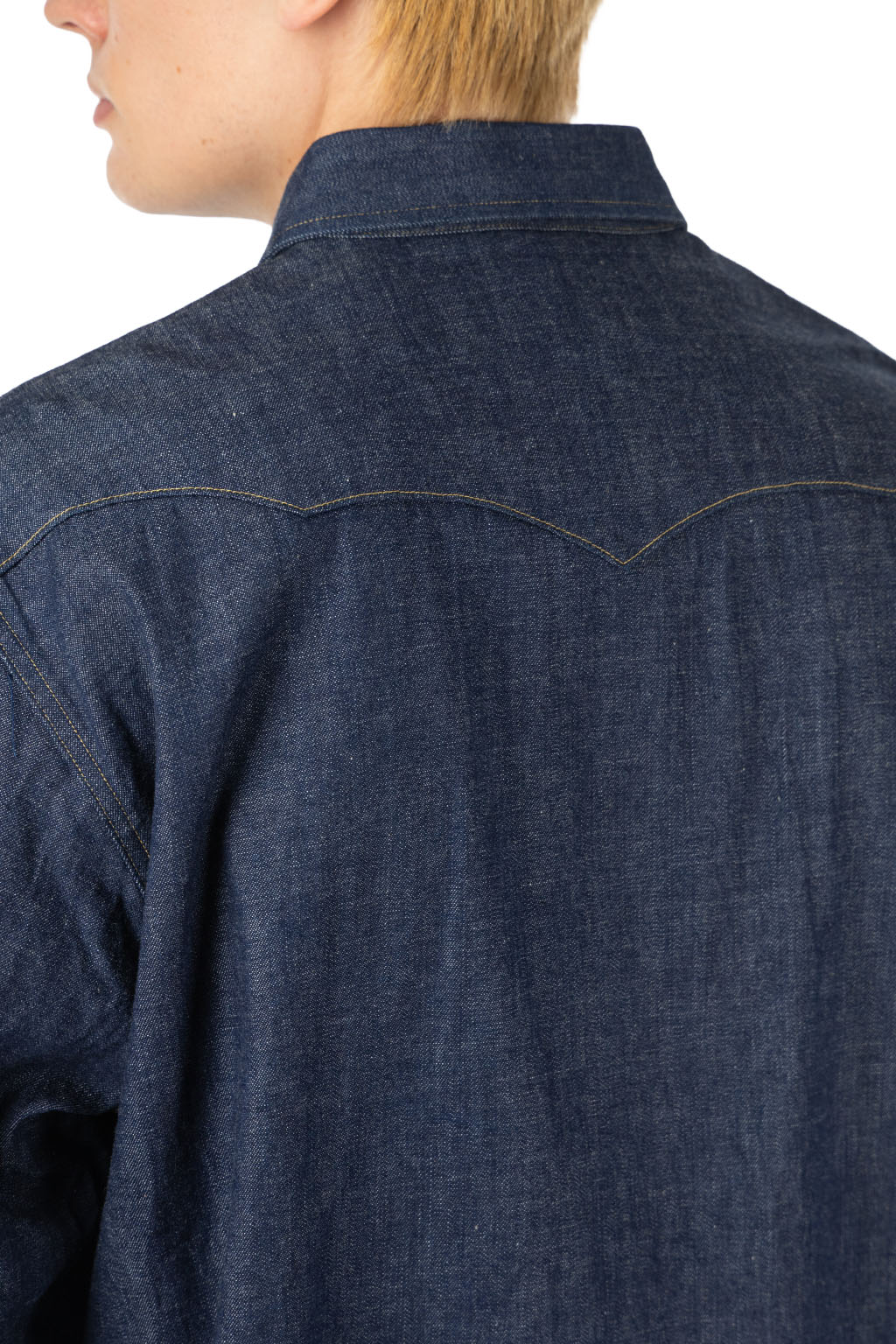 Sugar Cane - Western Shirt -  Blue Denim