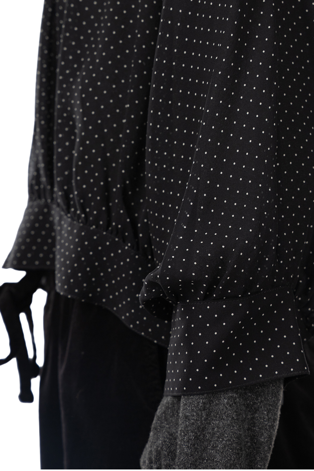 TOUJOURS - Collared Bolero Blouse - Midnight