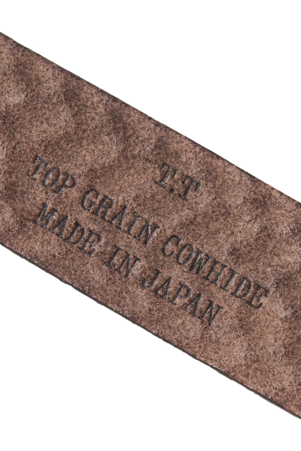 Taiga Takahashi - Lot.21 Basketweave Pattern Belt - Bud Dyed Brown